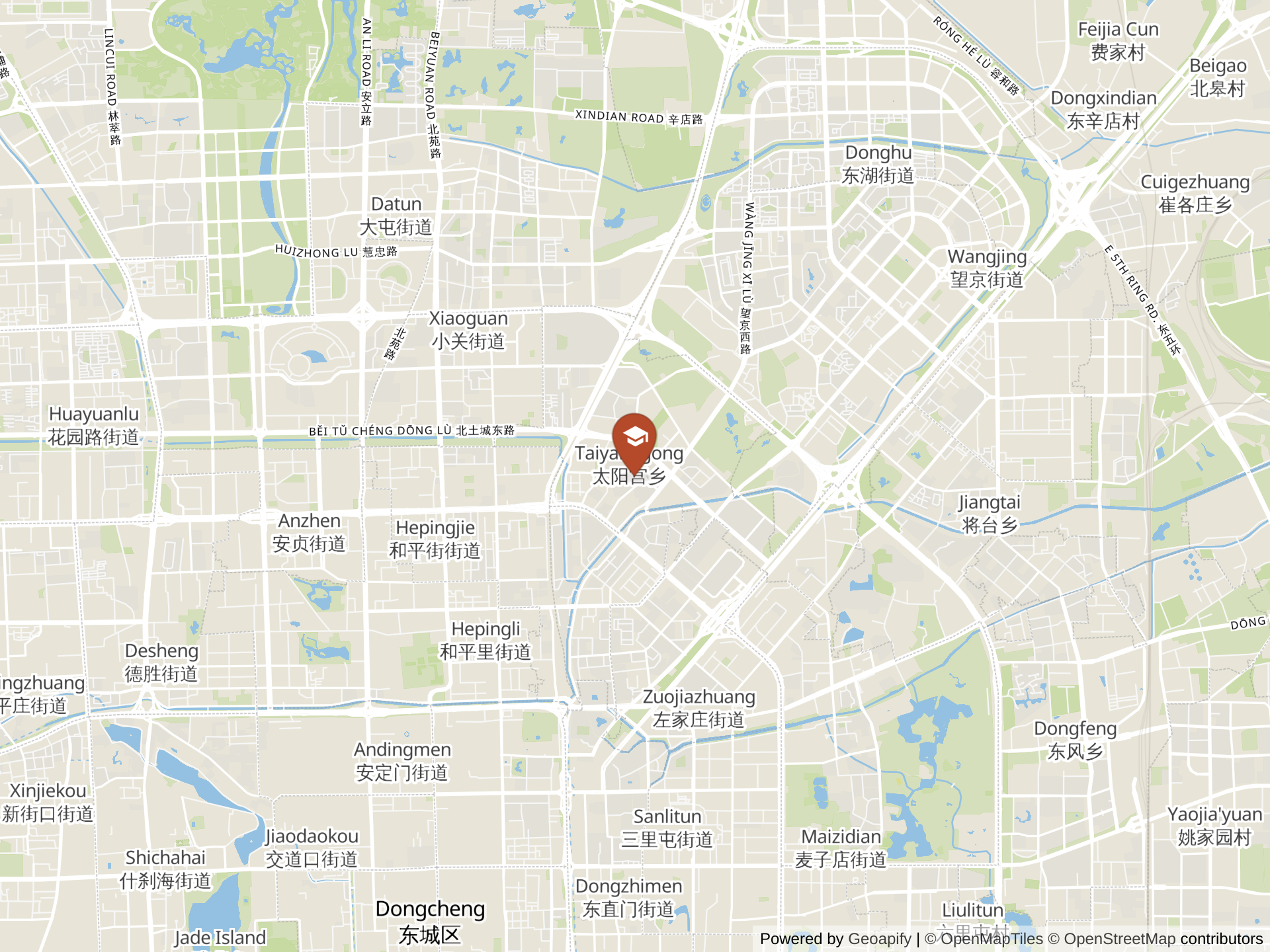 Map of Beijing Academy