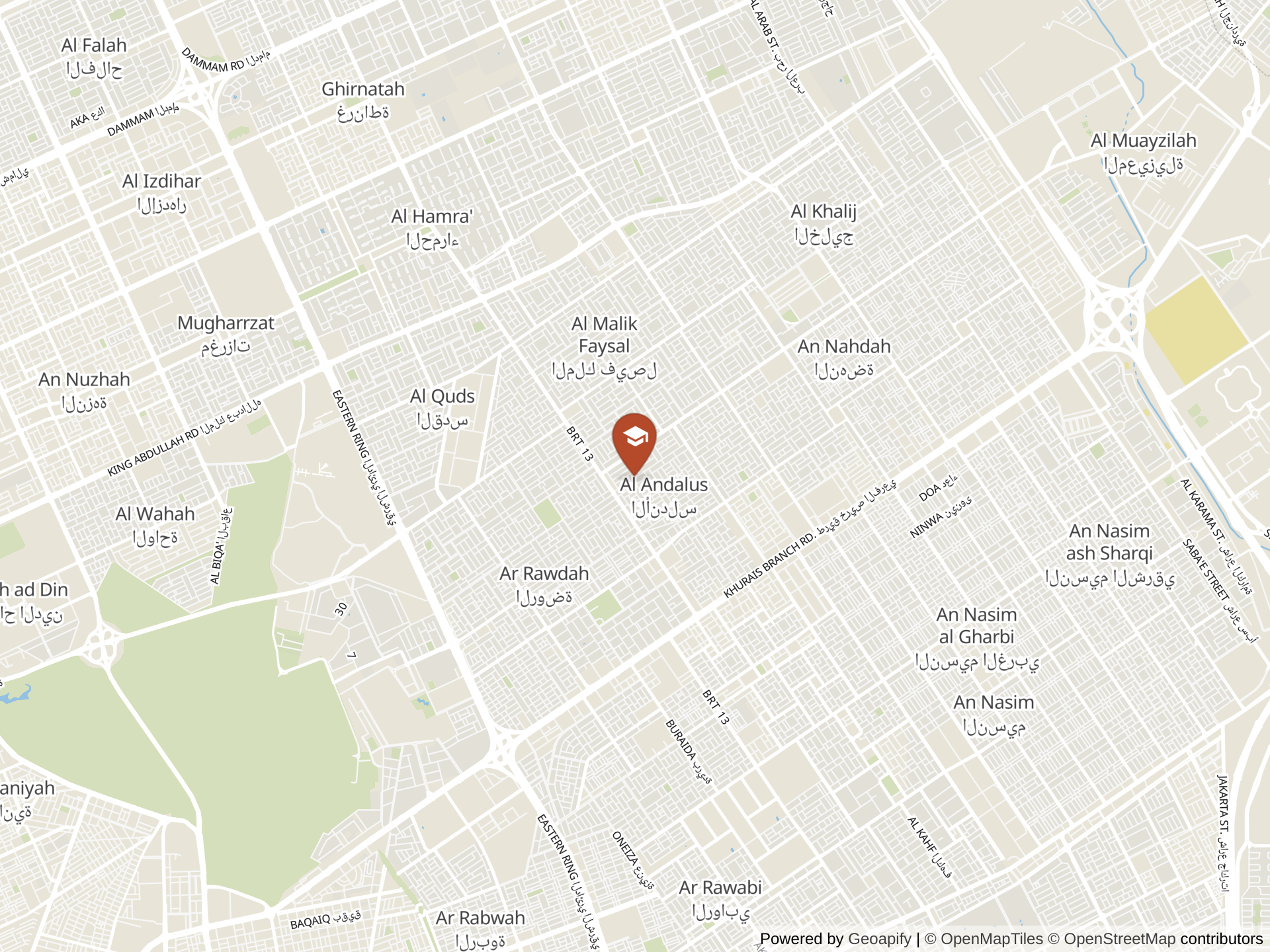 Map of Advanced Learning Schools