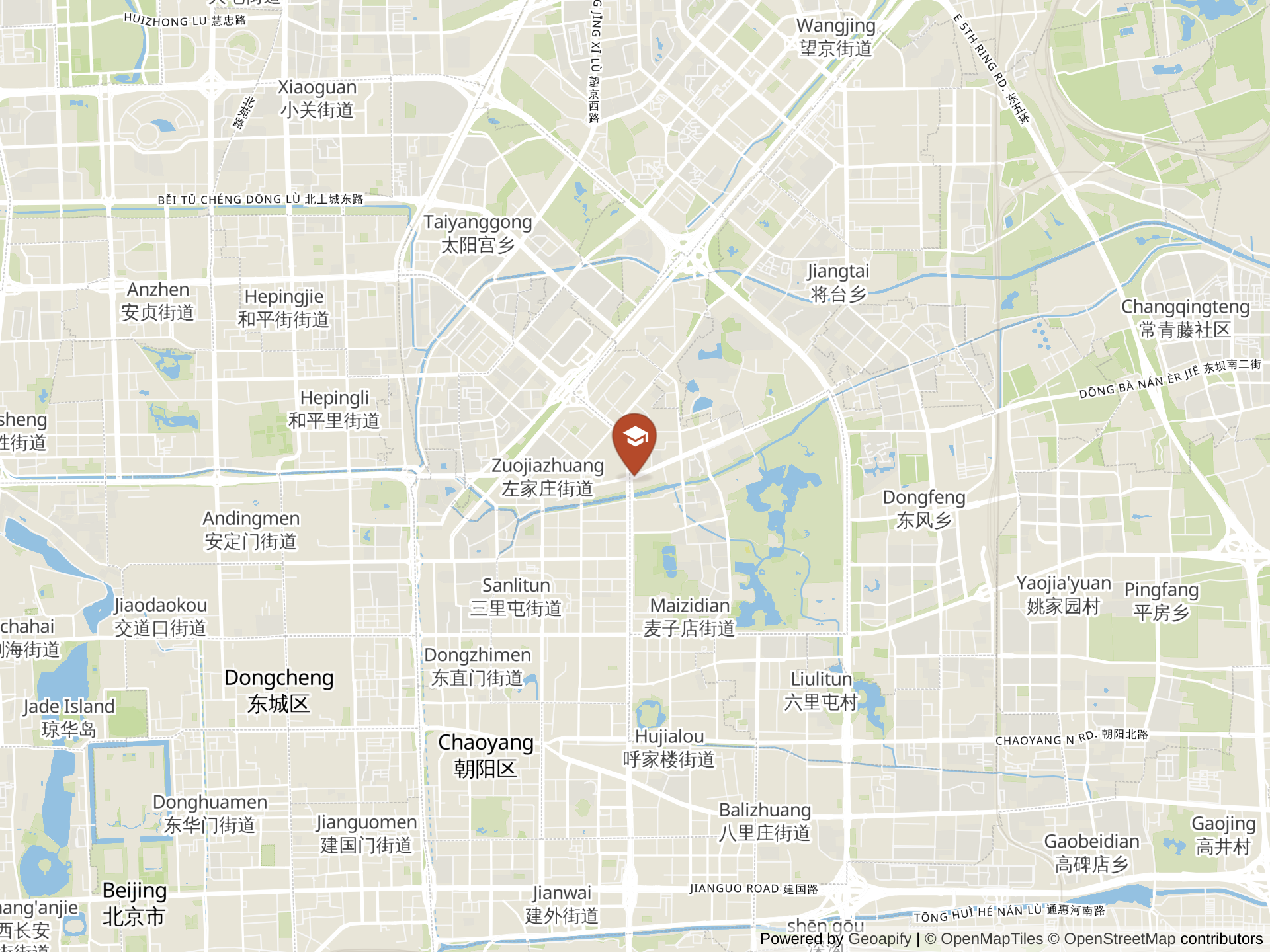 Map of Canadian International School of Beijing