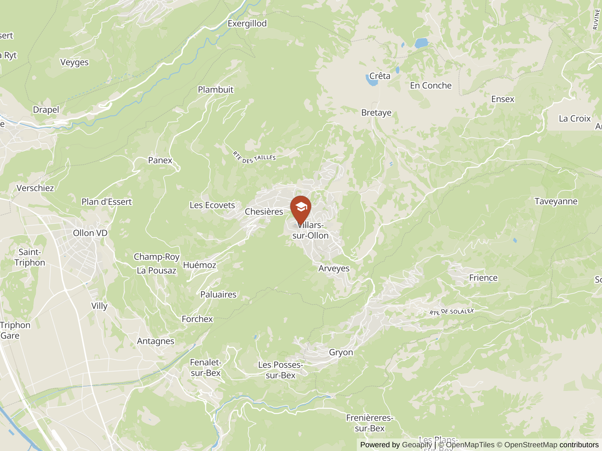 Map of Collège Alpin Beau Soleil