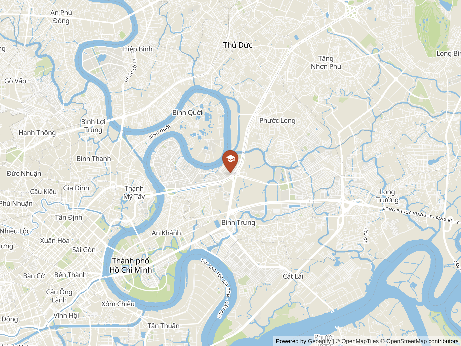 Map of International School Ho Chi Minh City, American Academy