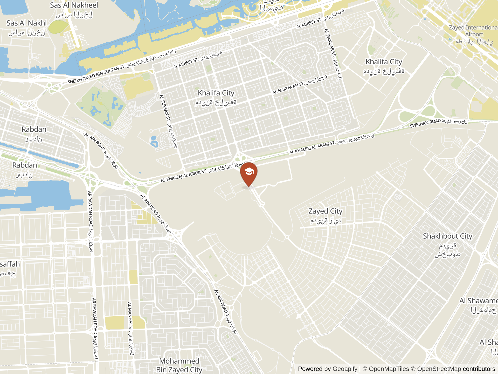 Map of Al Bateen Academy