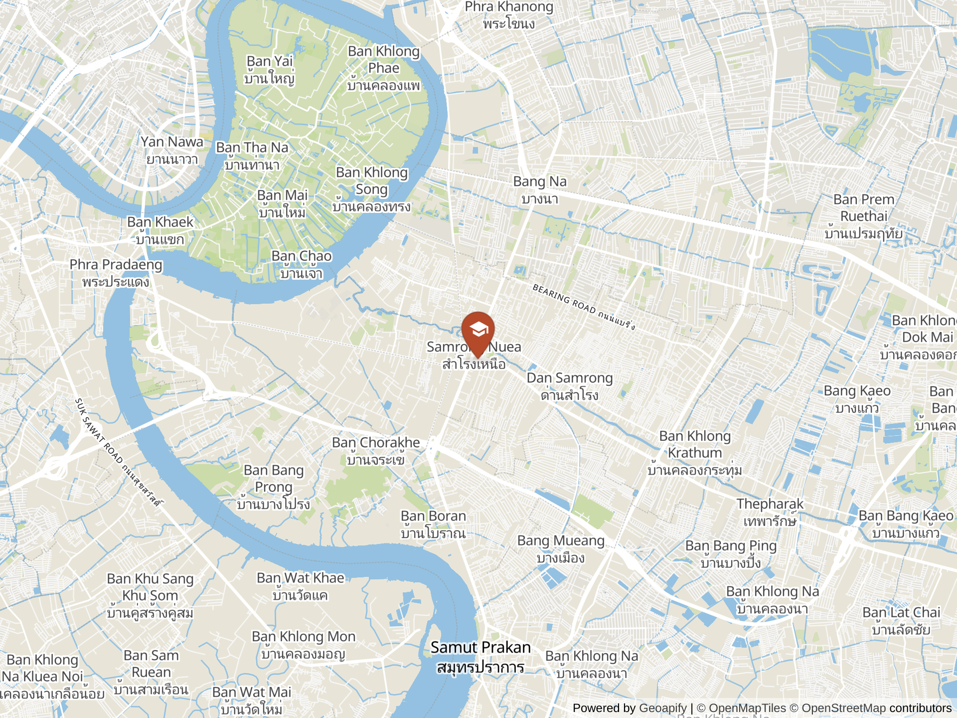 Map of Thai Sikh International School