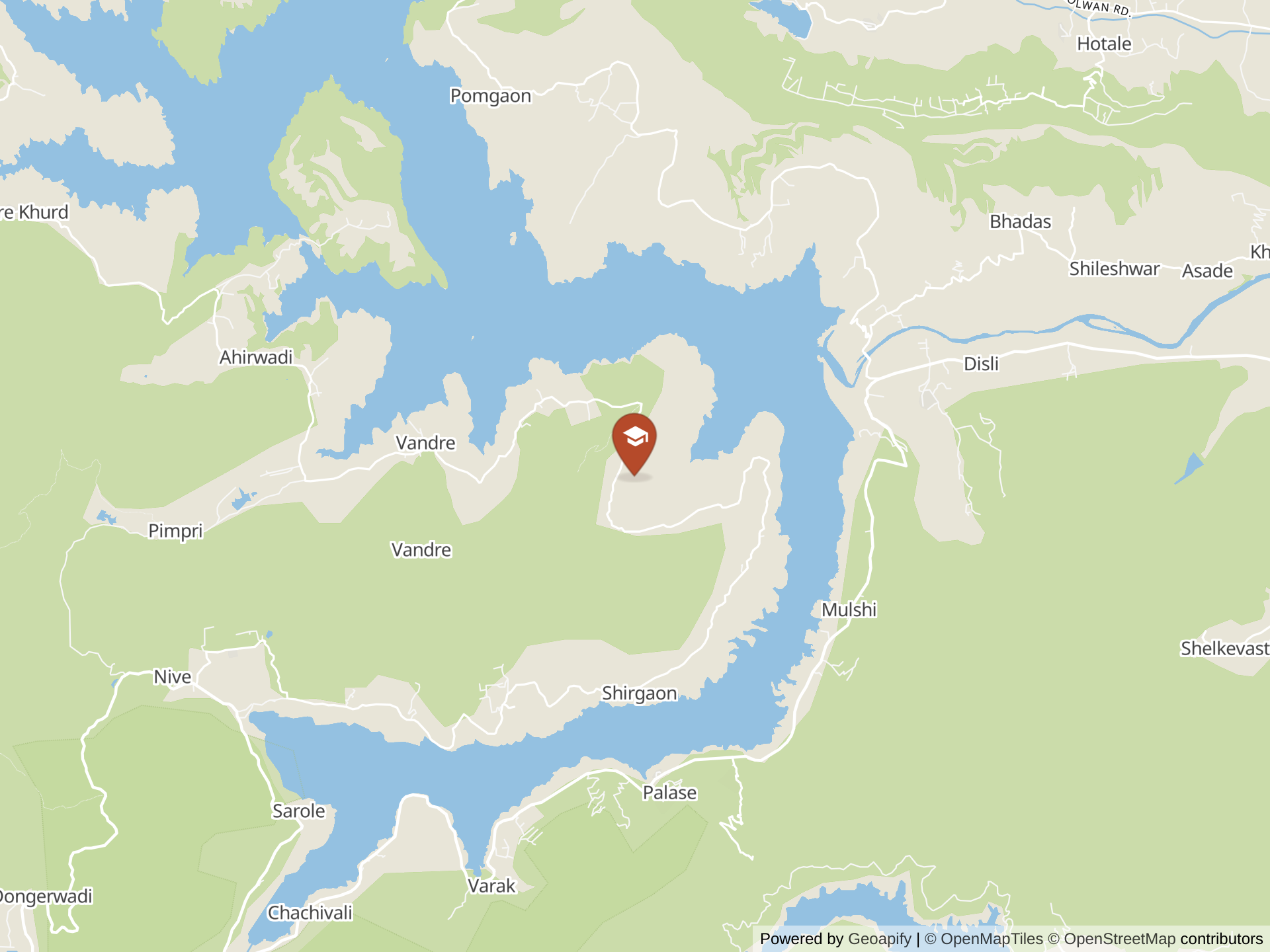 Map of The Mahindra United World College of India