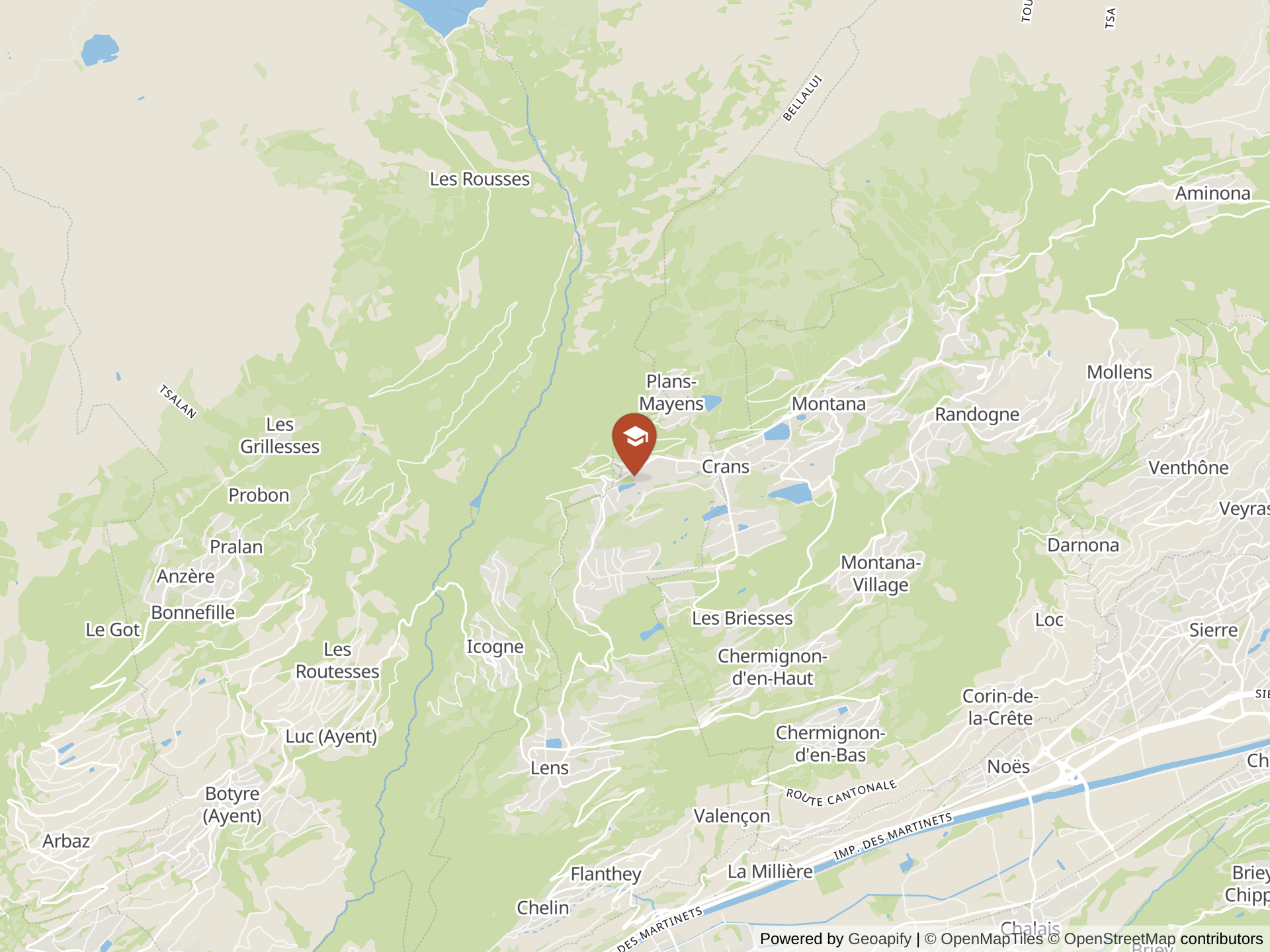 Map of Le Régent International School
