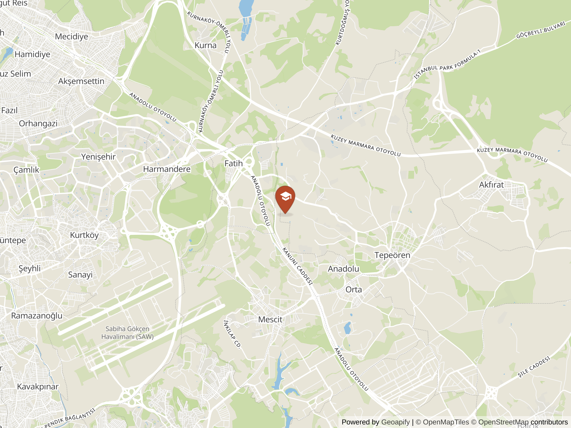 Map of The Koc School