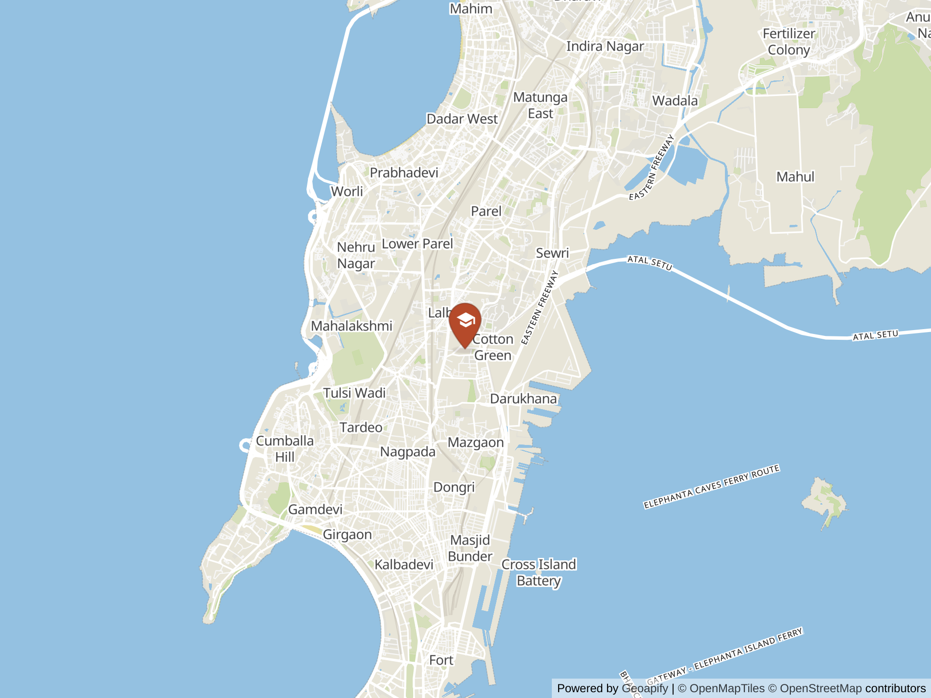 Map of Singapore International School Mumbai