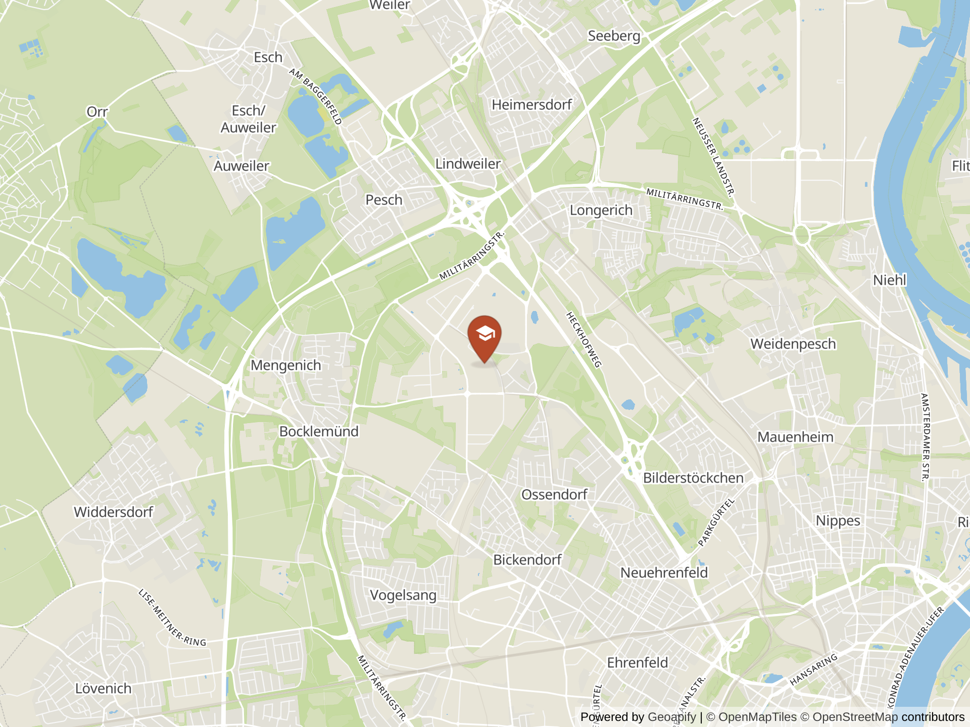 Map of Cologne International School