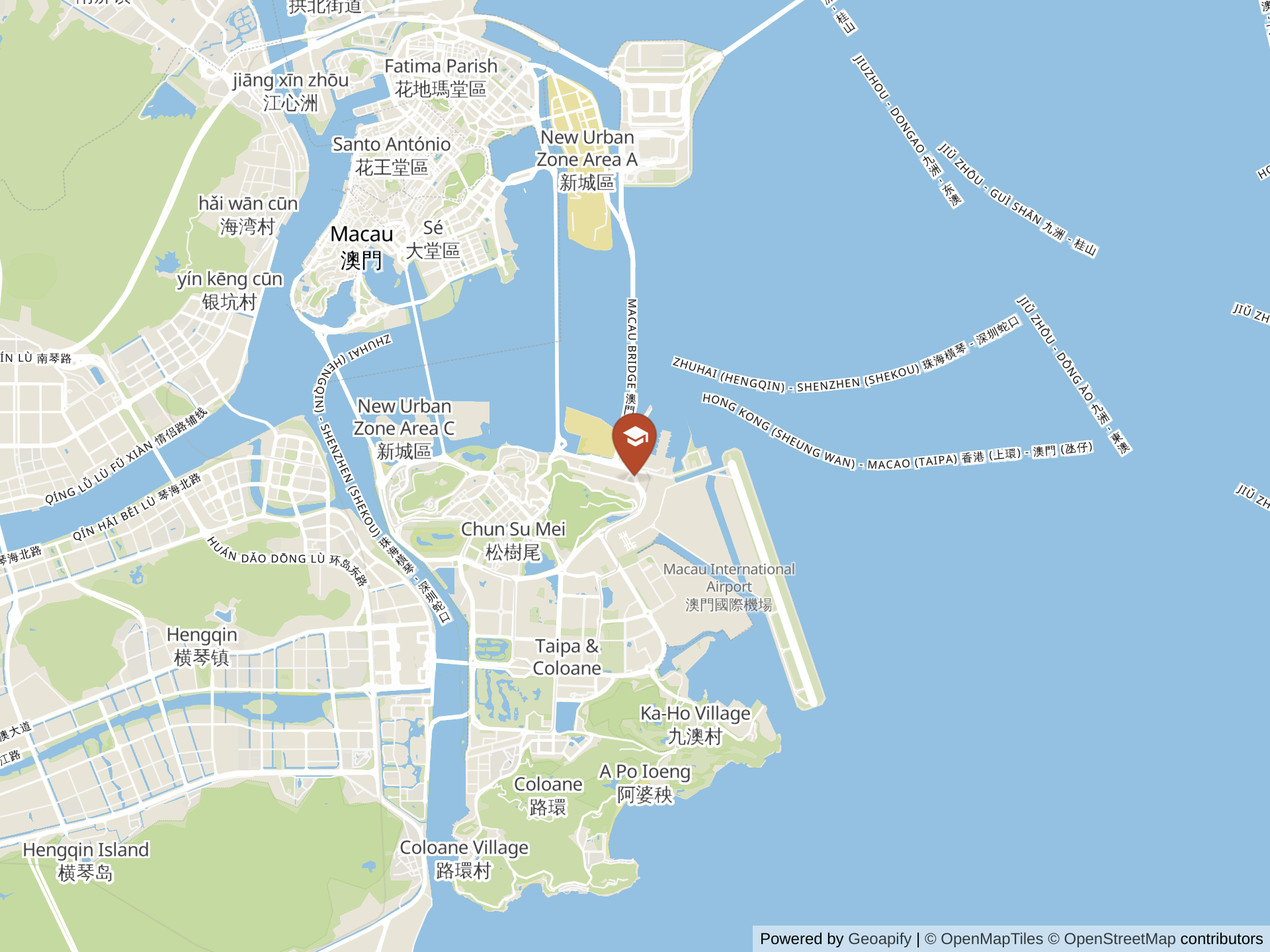 Map of The International School of Macao