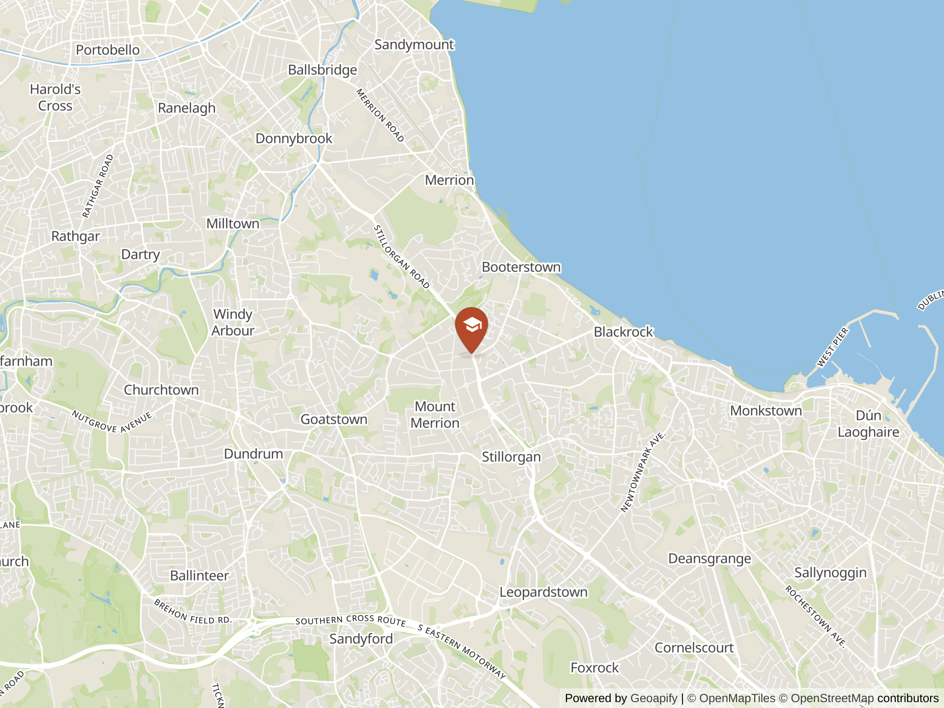 Map of St Andrew's College