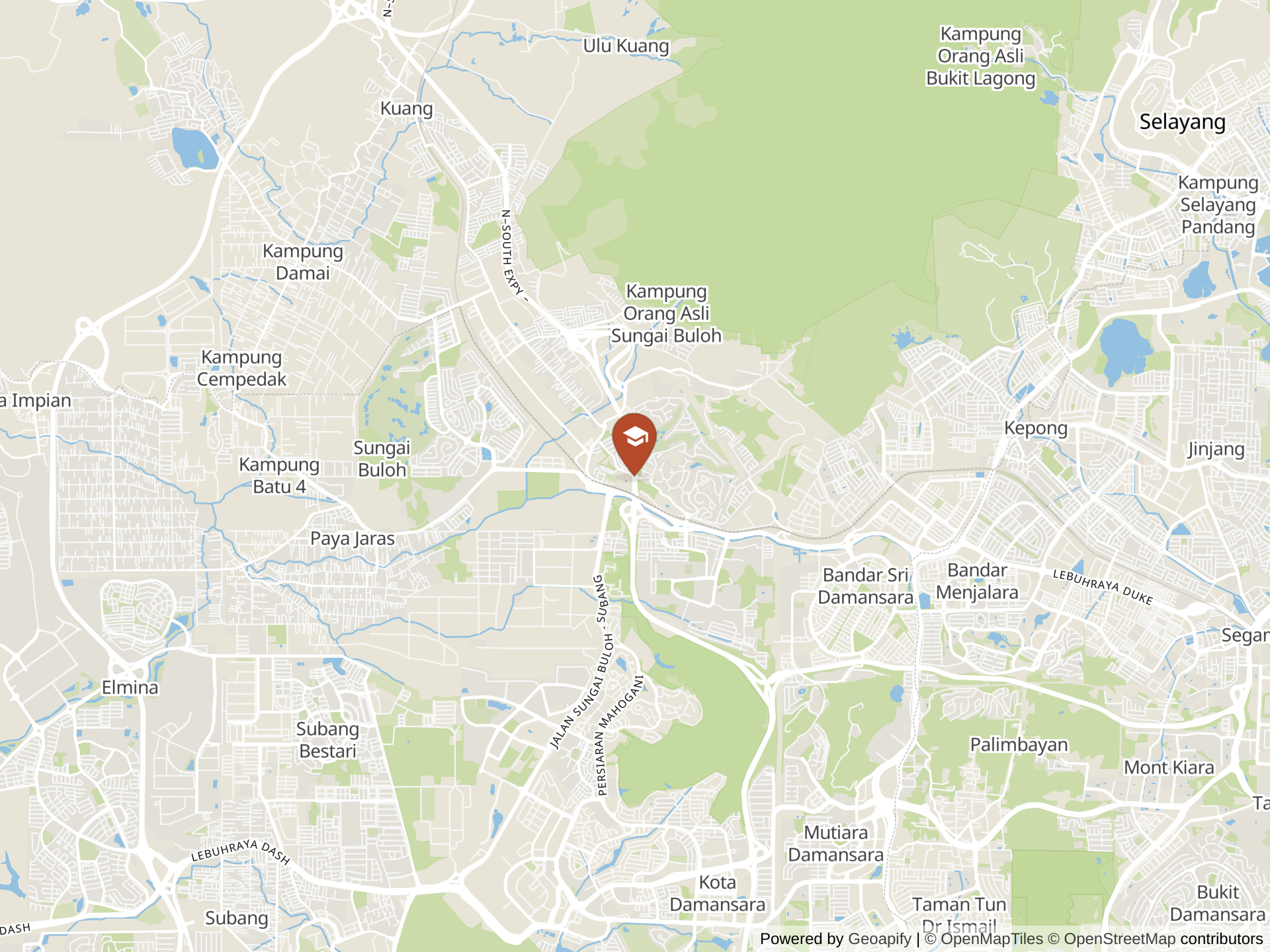 Map of IGB International School