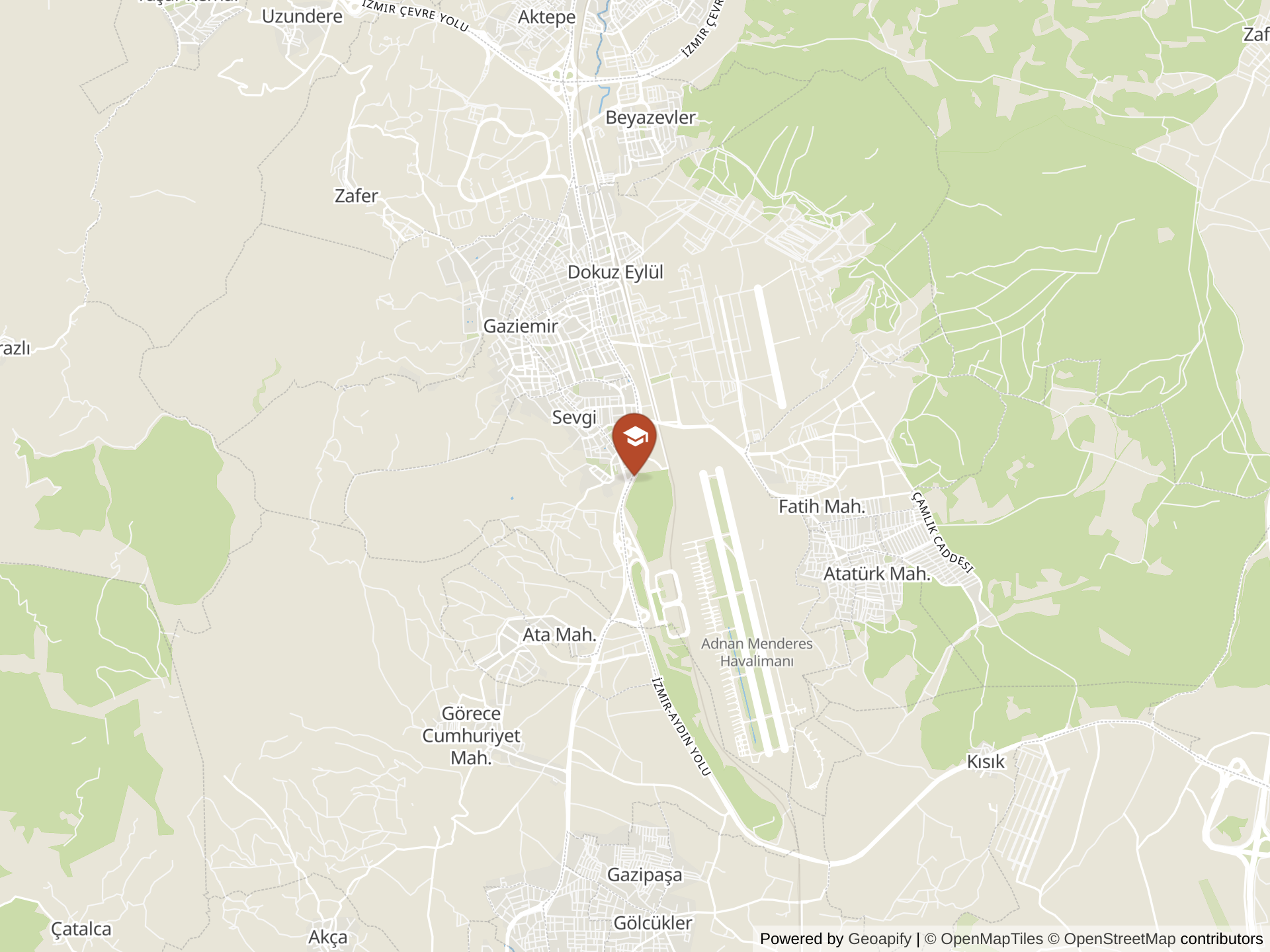 Map of MEF International School, Izmir
