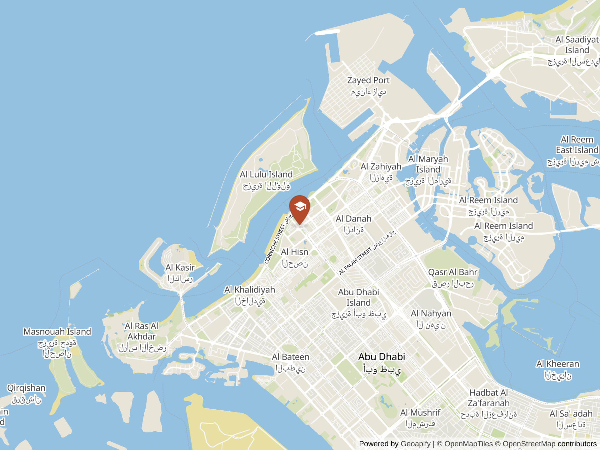 Map of Al Nahda National School for Girls