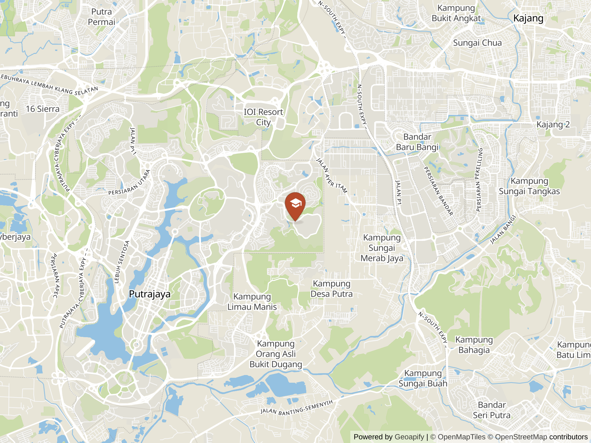 Map of Nexus International School, Malaysia