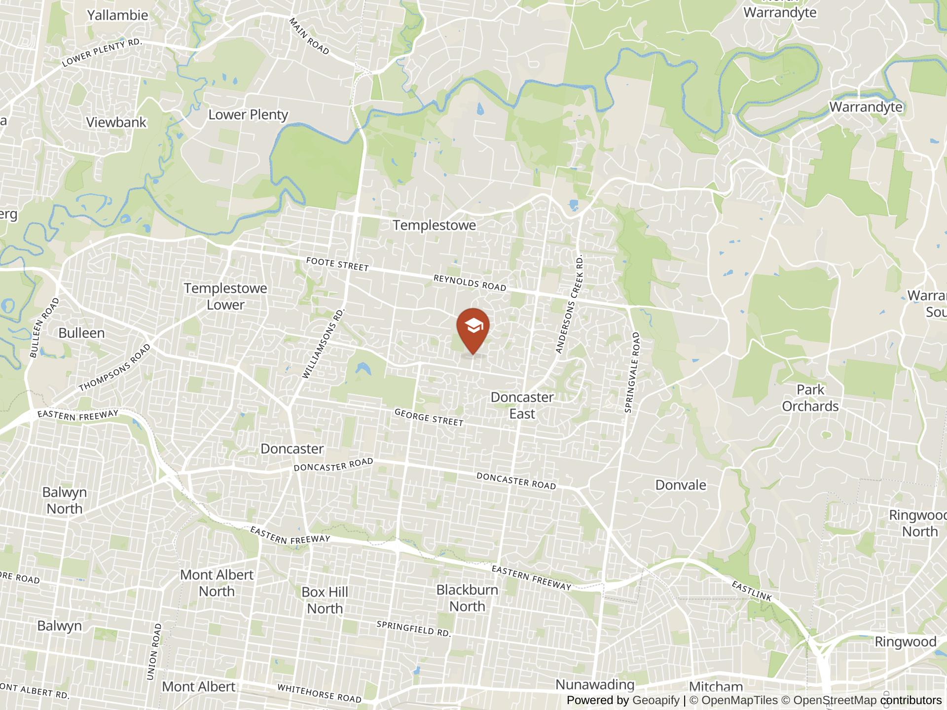 Map of Serpell Primary School
