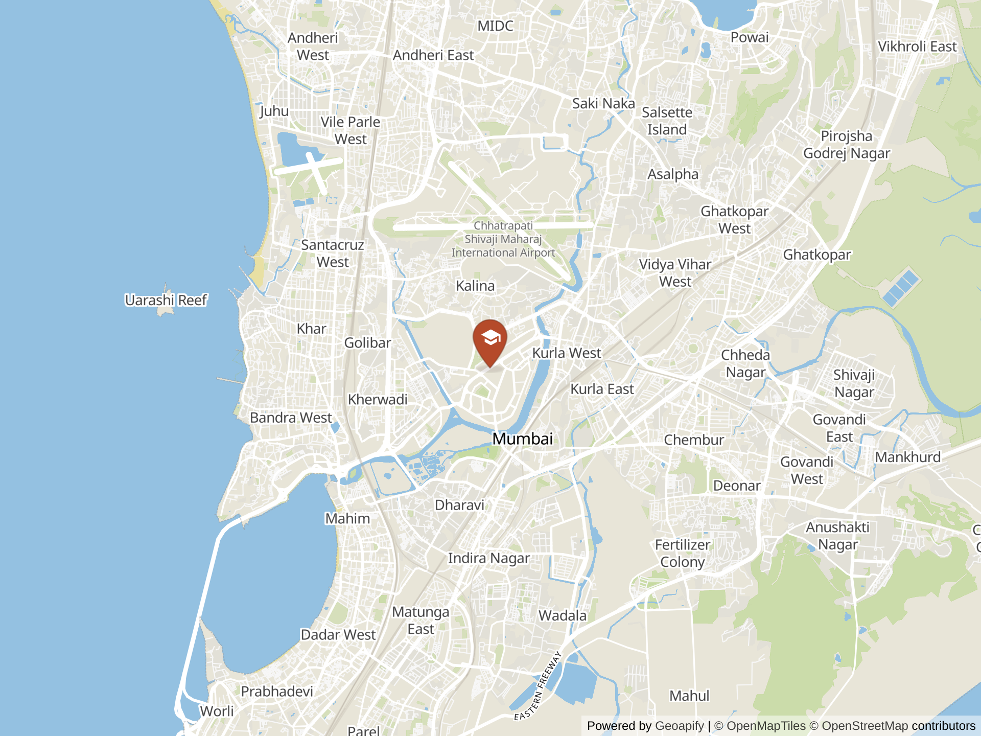 Map of Dhirubhai Ambani International School