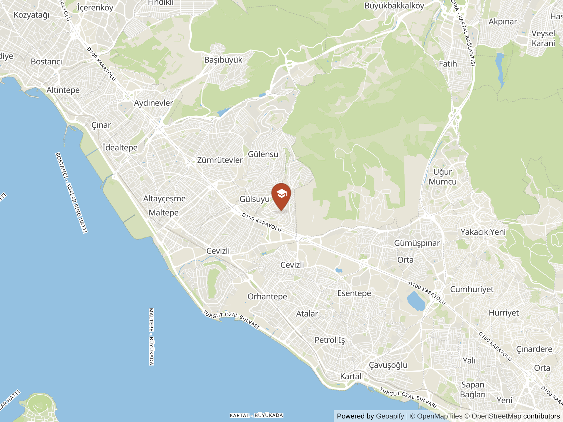 Map of Marmara Primary and Middle School