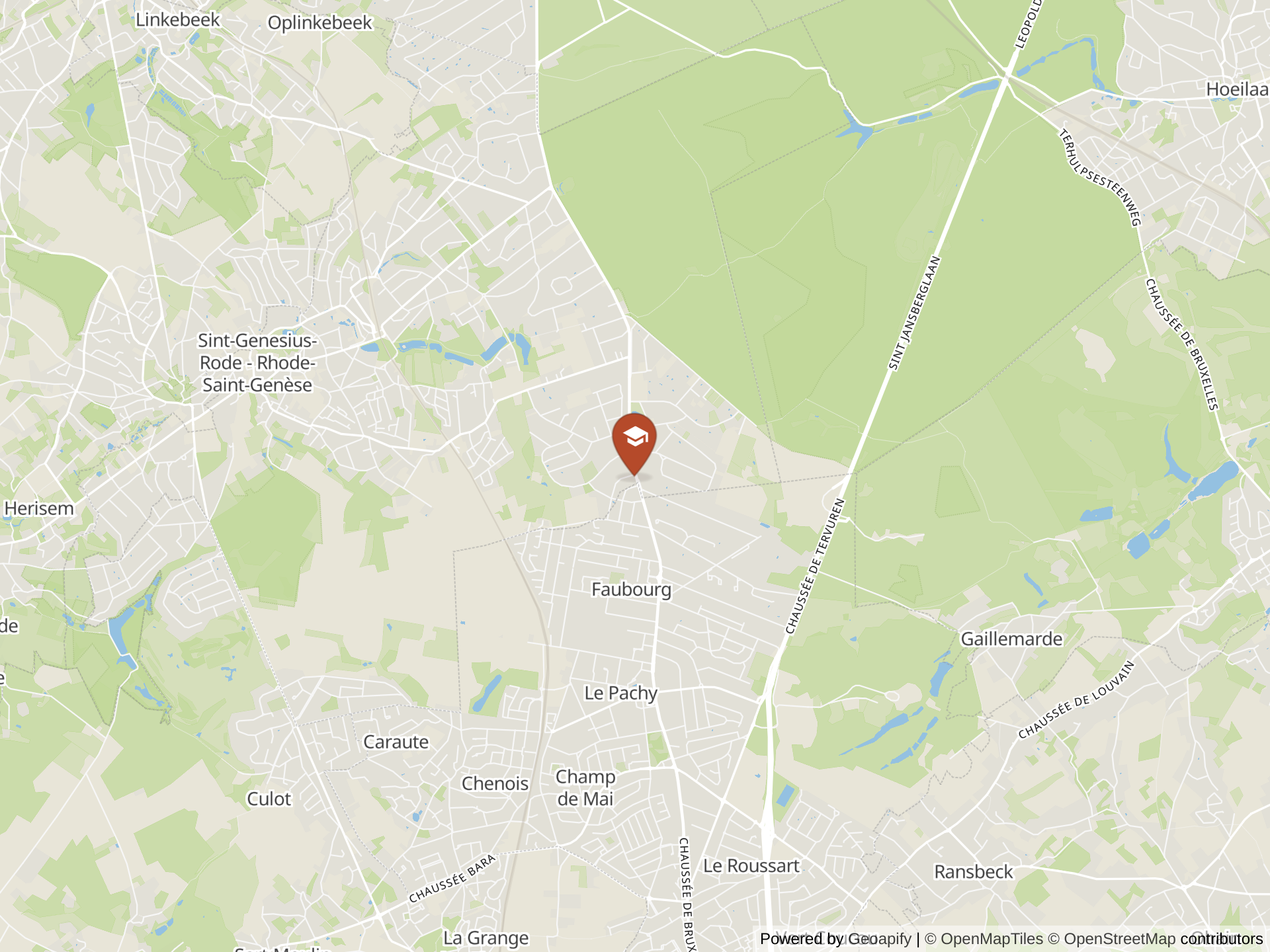 Map of International School of Flanders