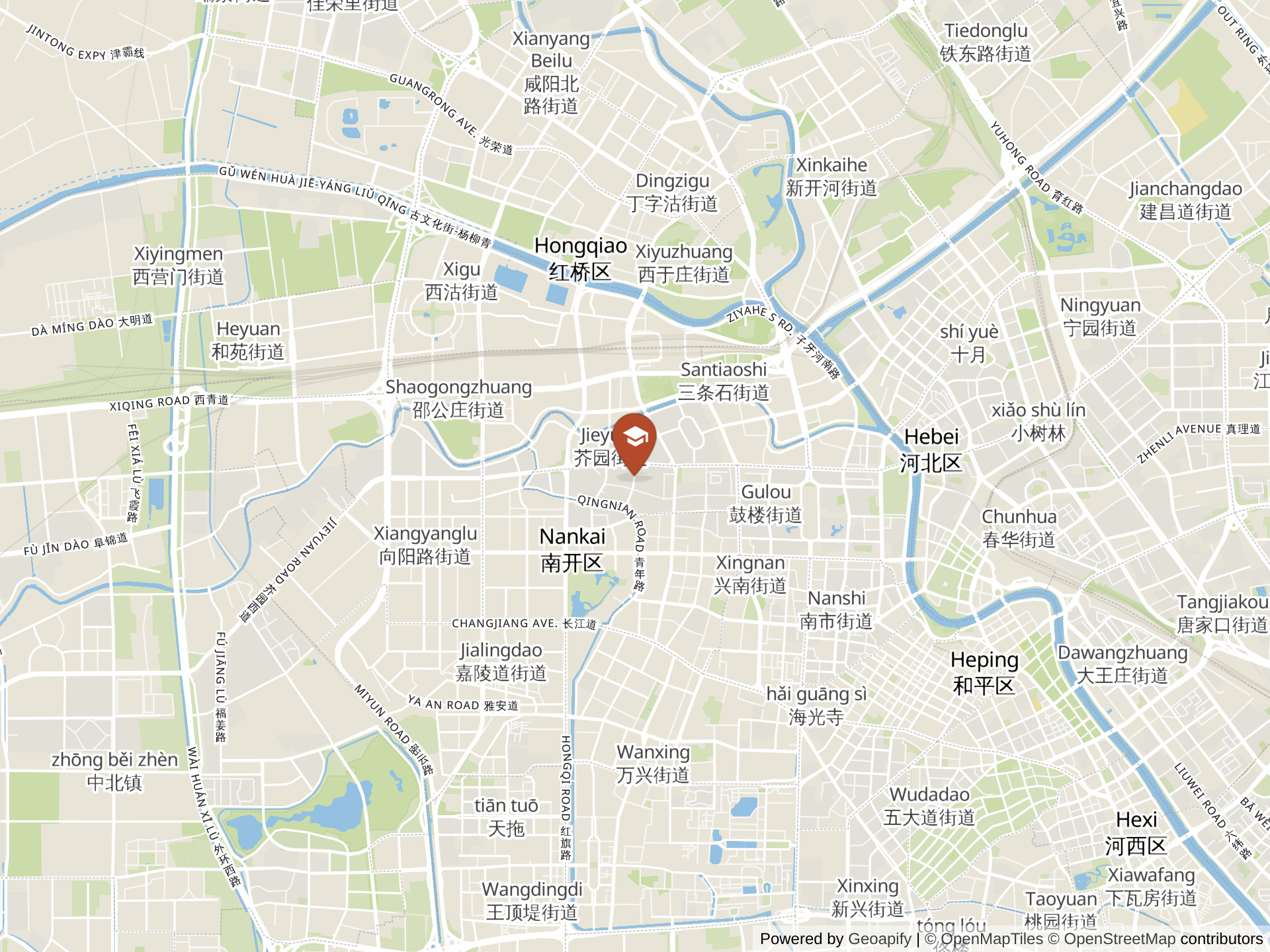 Map of Wellington College International Tianjin