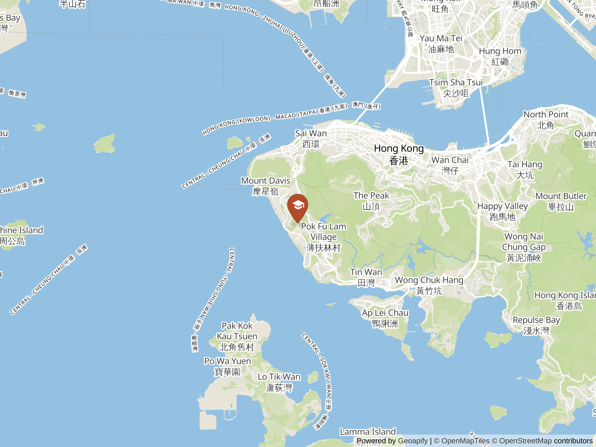 Map of The Independent Schools Foundation Academy
