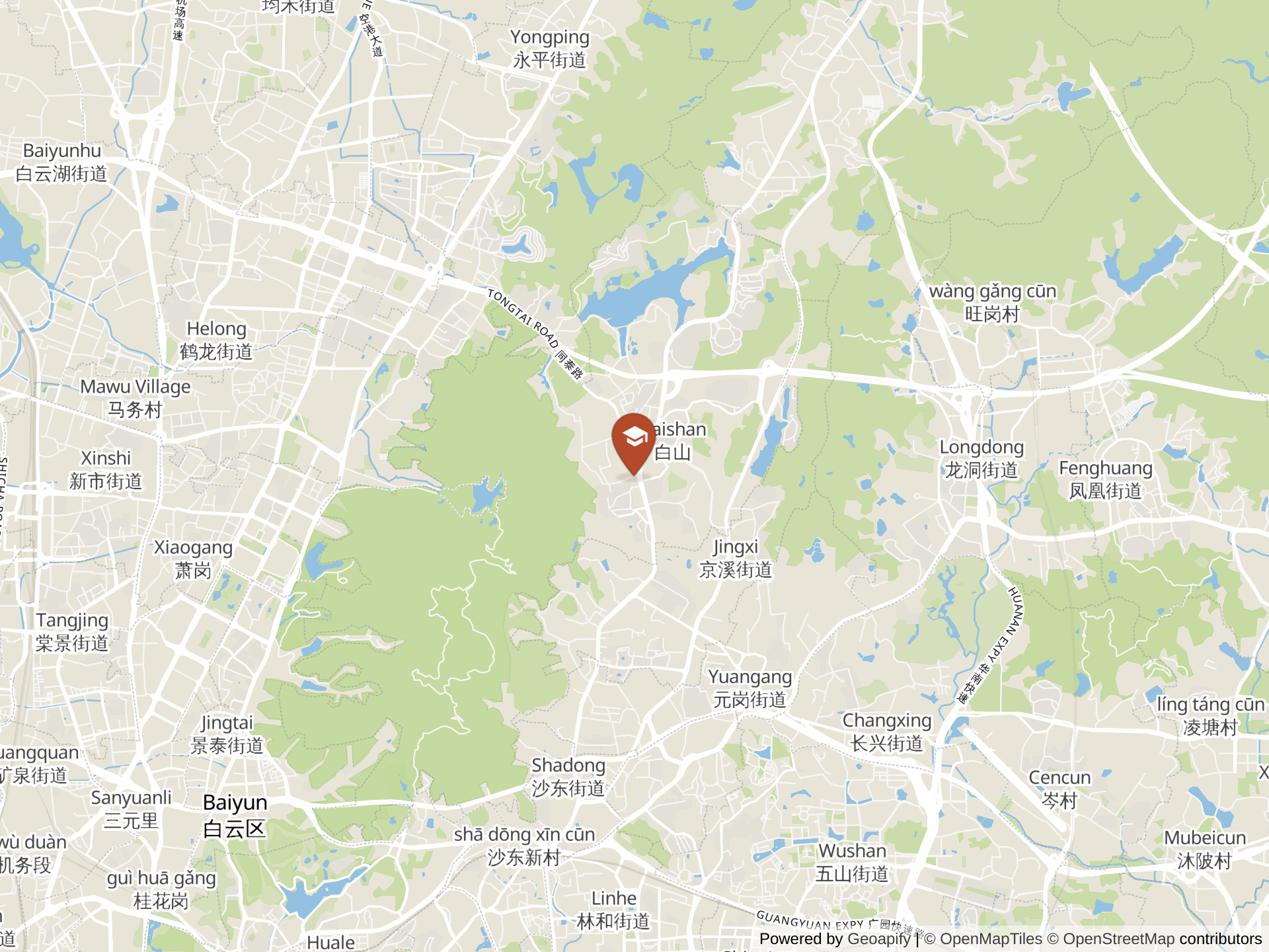 Map of The British School of Guangzhou