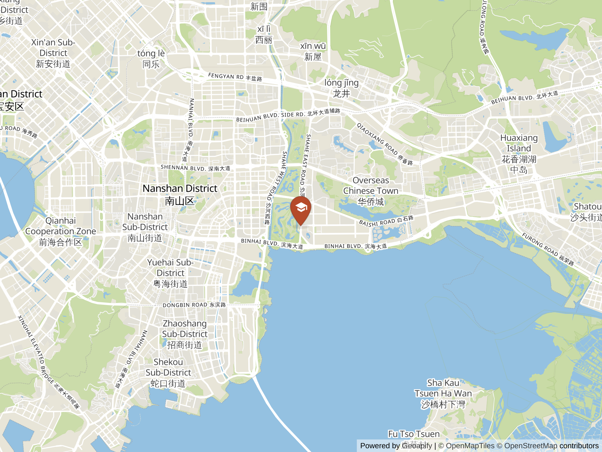Map of Shen Wai International School