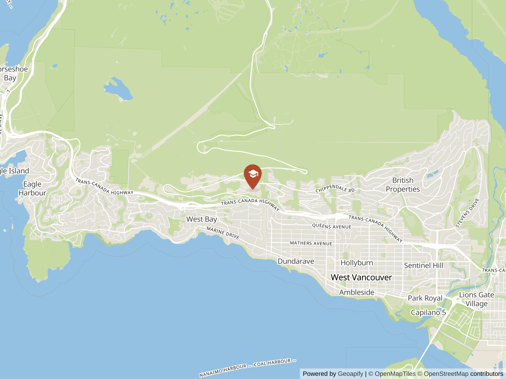 Map of Mulgrave, The International School of Vancouver