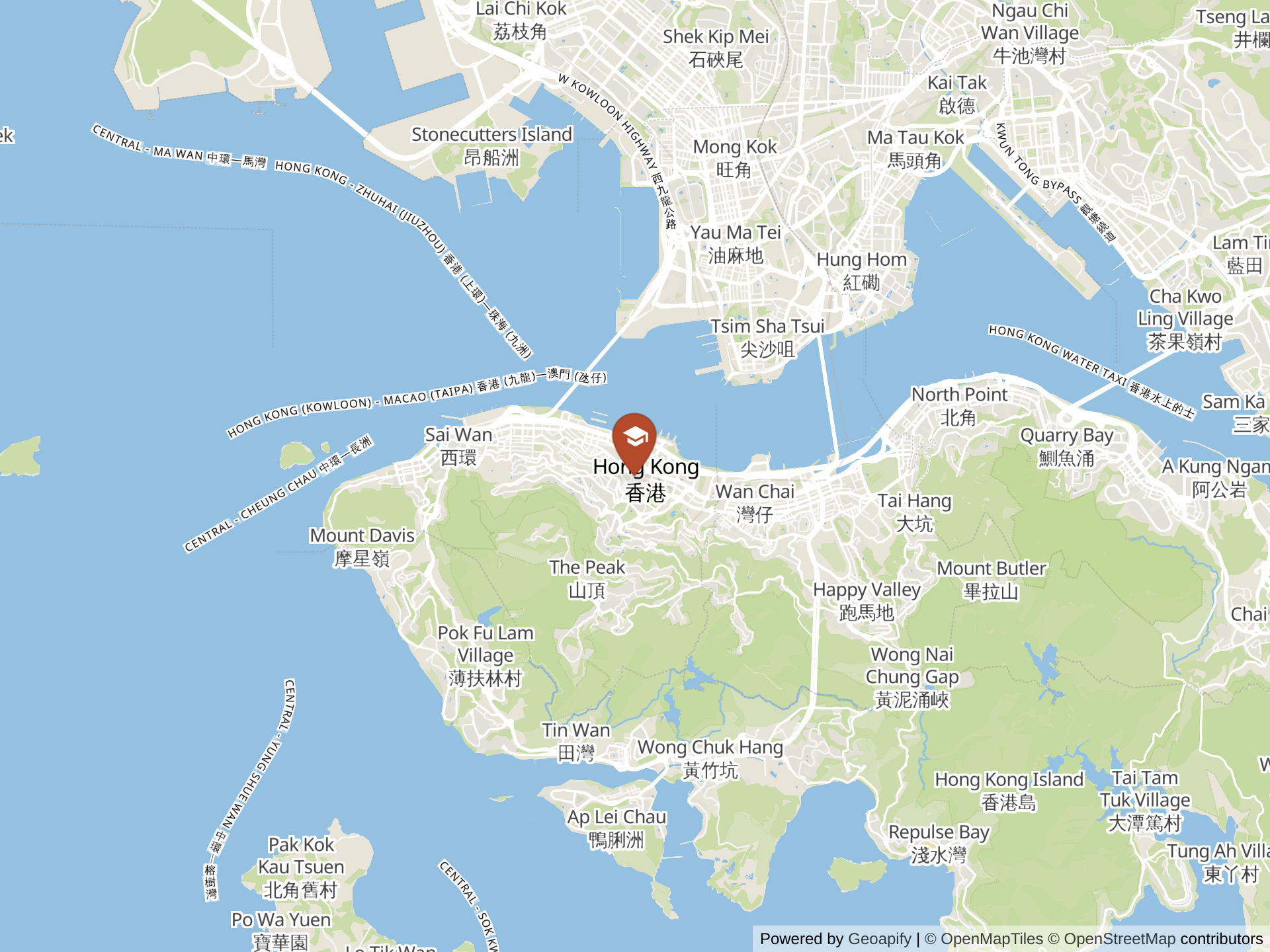 Map of International College Hong Kong, Hong Lok Yuen