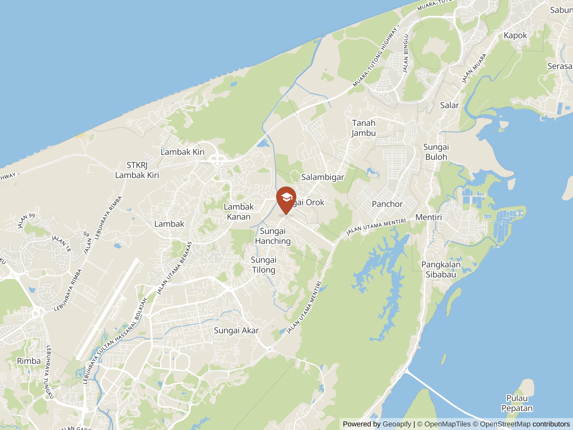 Map of International School Brunei