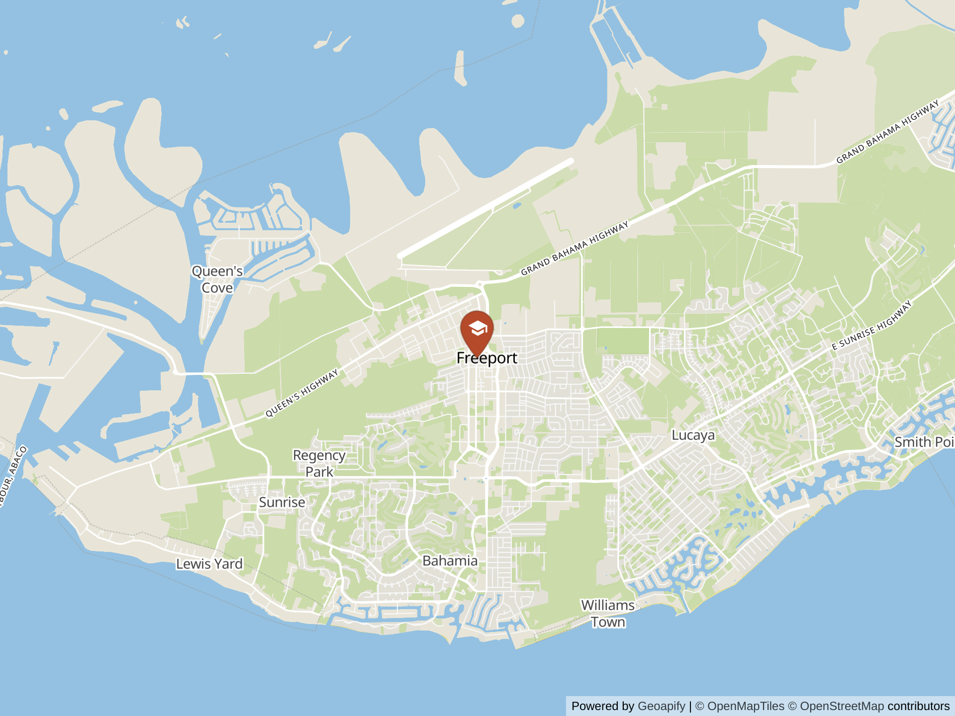 Map of Lucaya International School