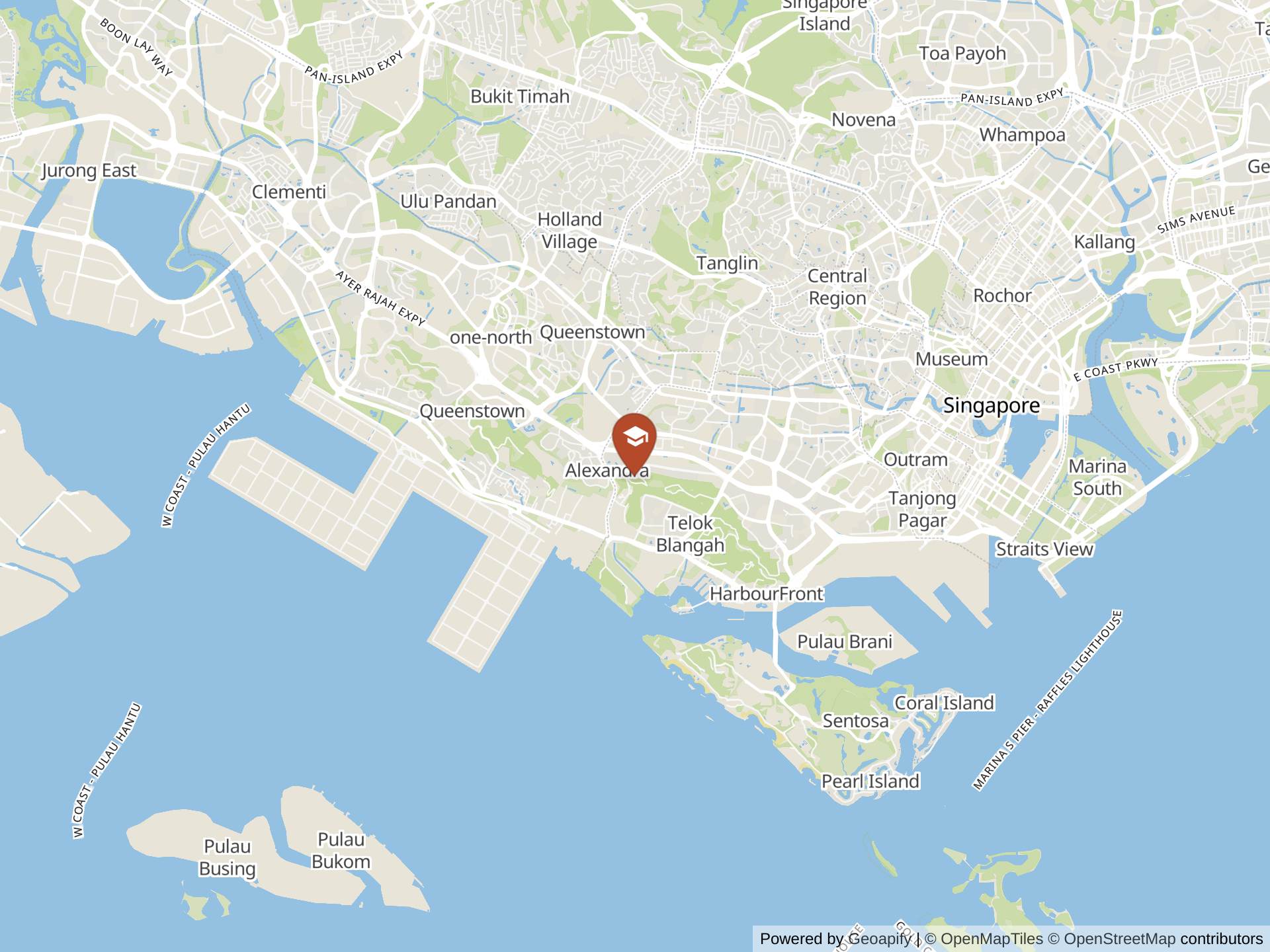 Map of ISS International School, Singapore