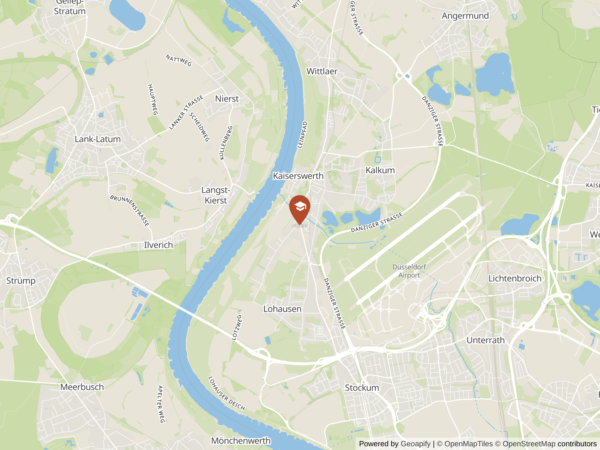 Map of International School of Düsseldorf
