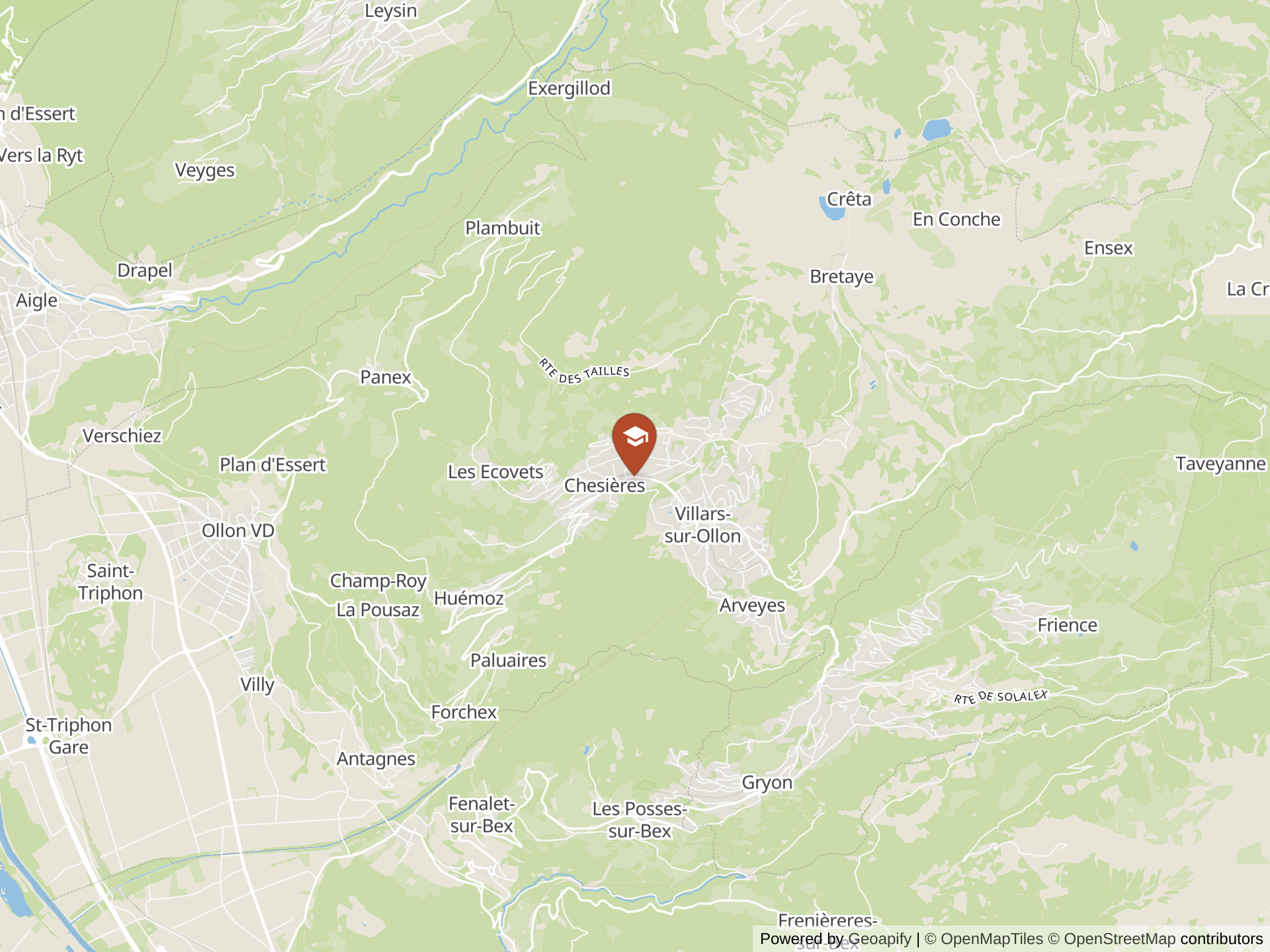 Map of Aiglon College