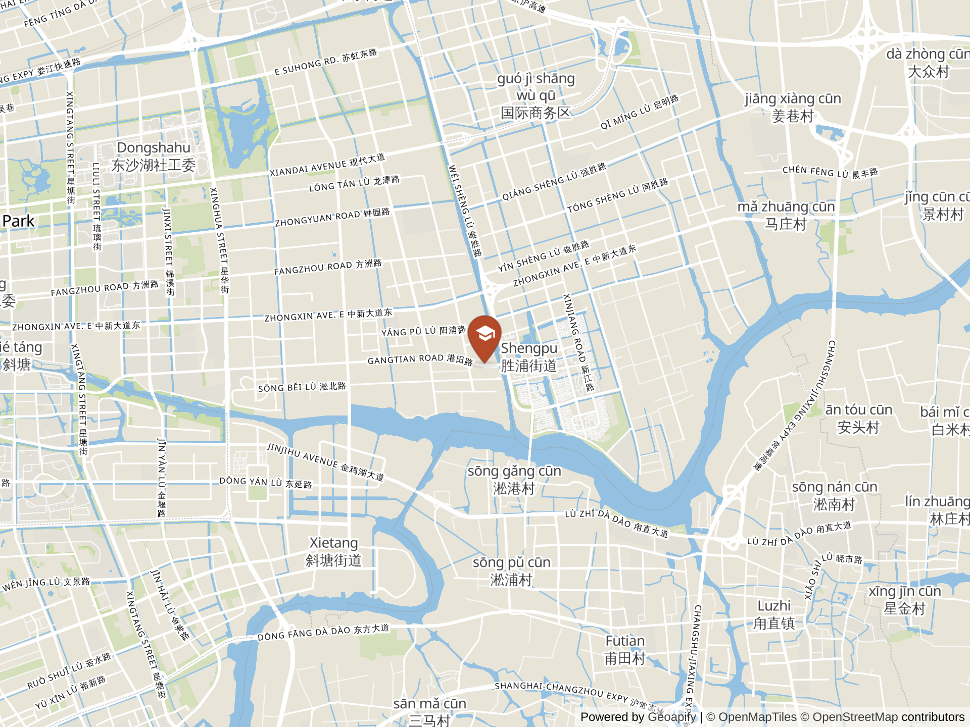 Map of Dulwich College Suzhou
