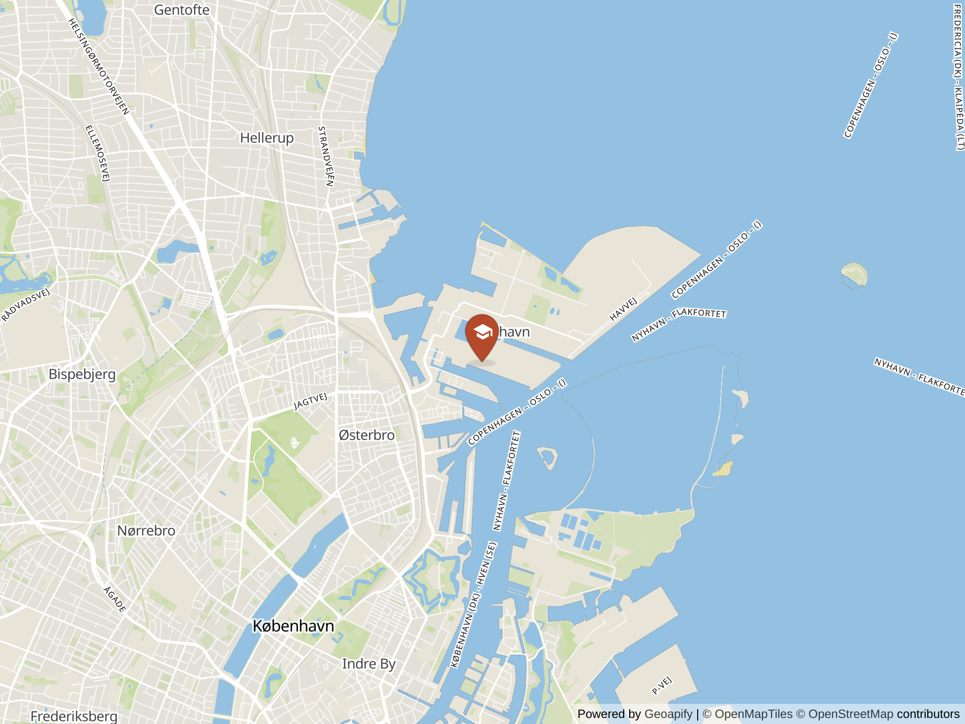 Copenhagen International School 지도