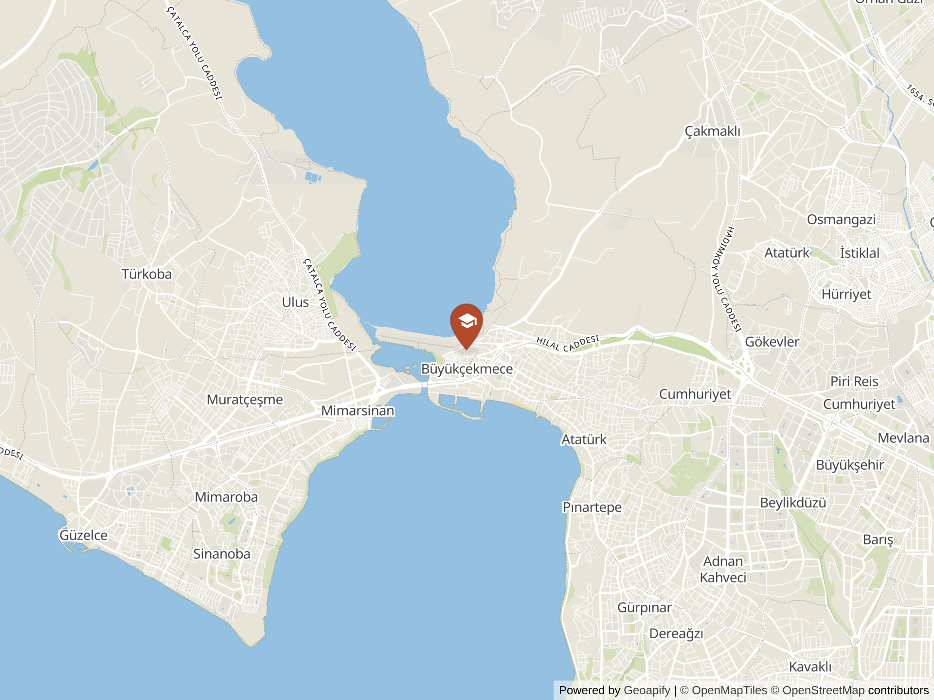 Map of Istanbul International Community School