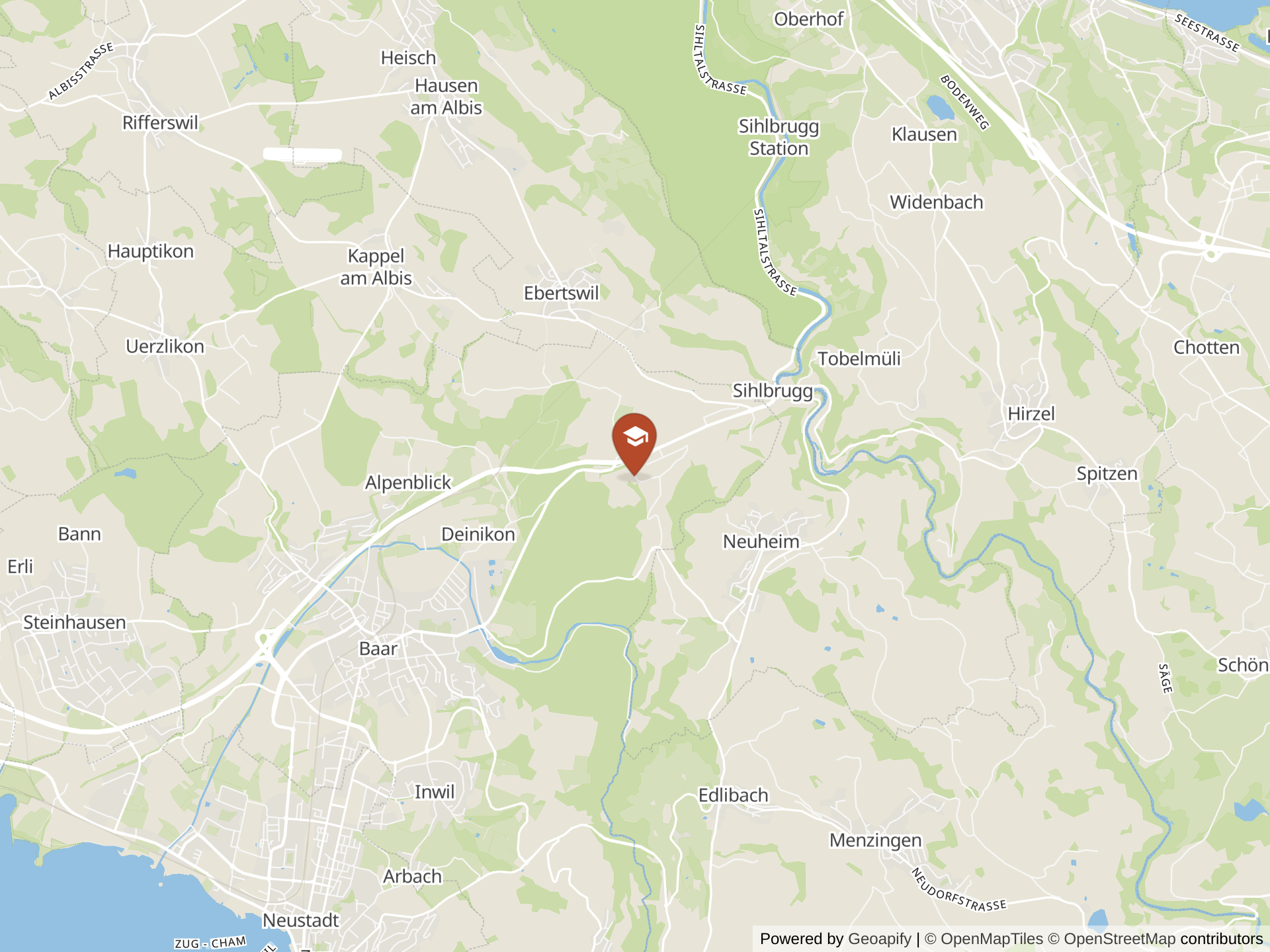 Map of International School of Zug and Luzern