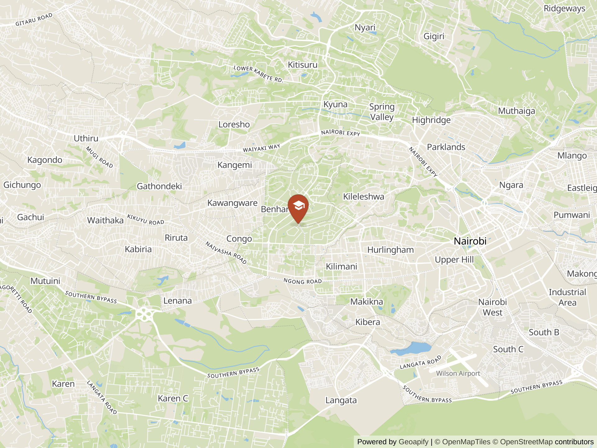 Map of Braeside Lavington