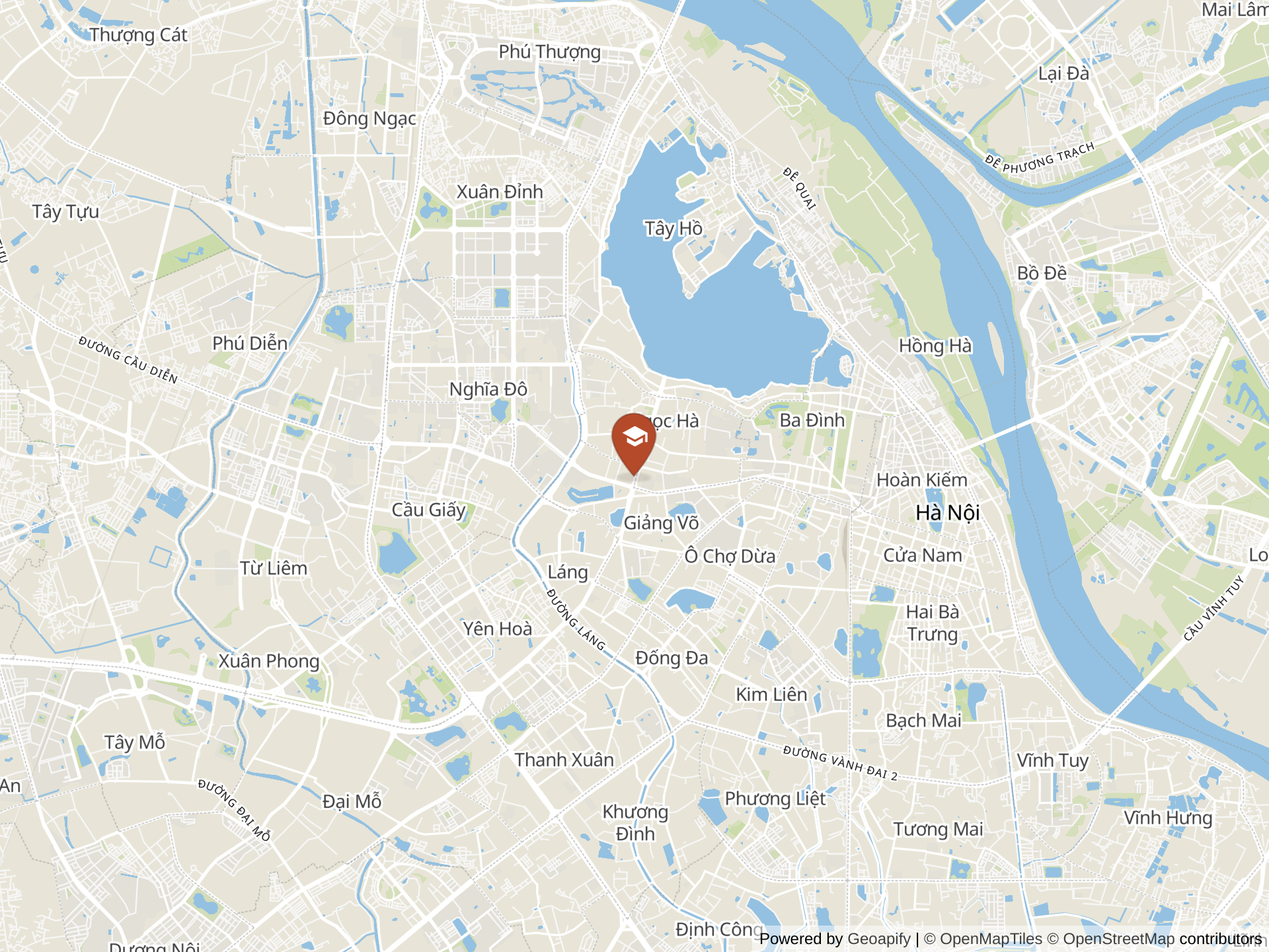 Map of Hanoi International School