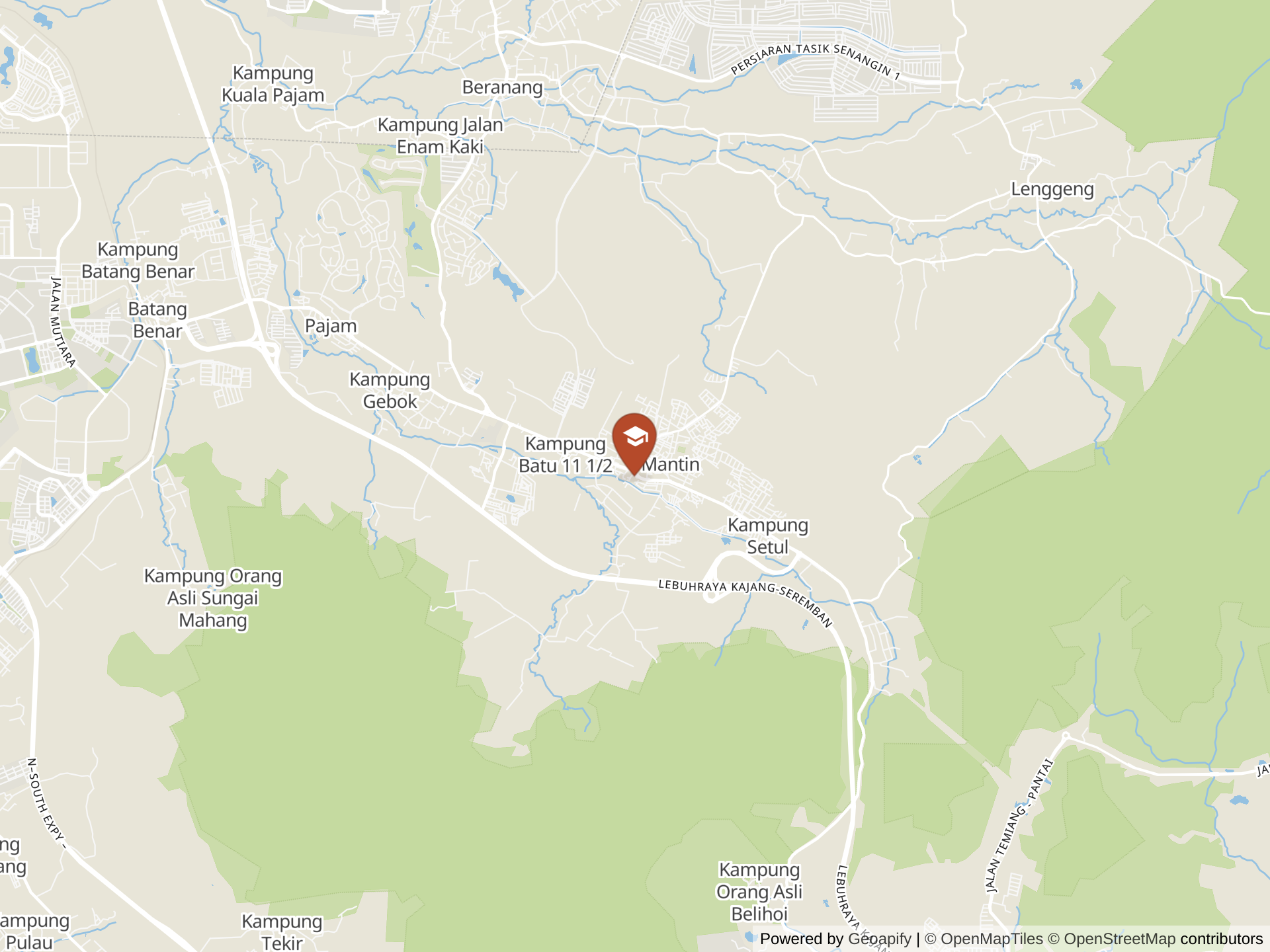 Map of Kolej Tuanku Ja'afar