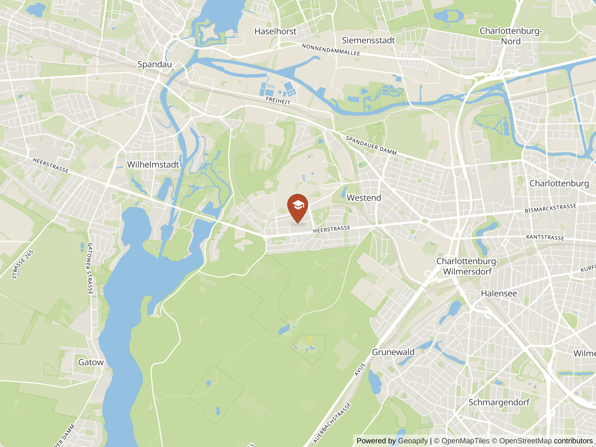 Map of Berlin British School