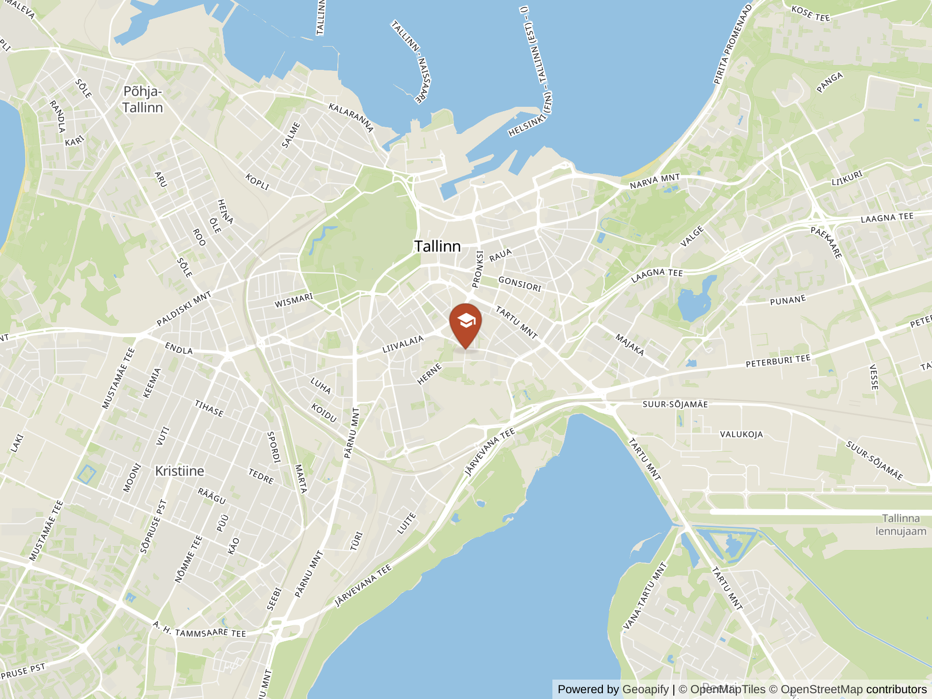 Map of International School of Estonia