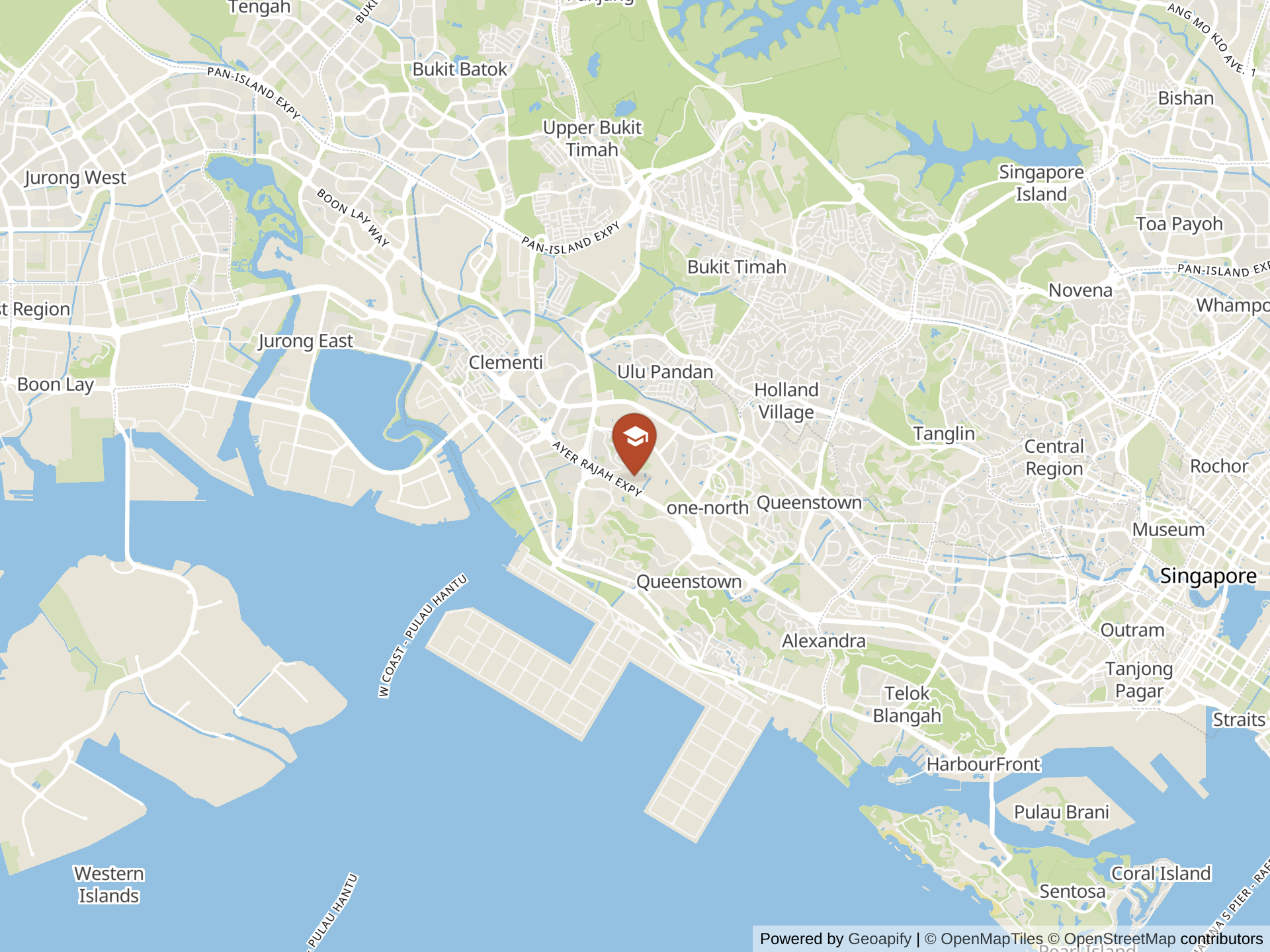 Map of United World College of South East Asia, Dover Campus