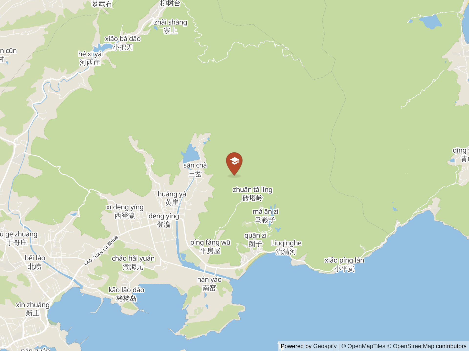 Map of Qingdao Amerasia International School