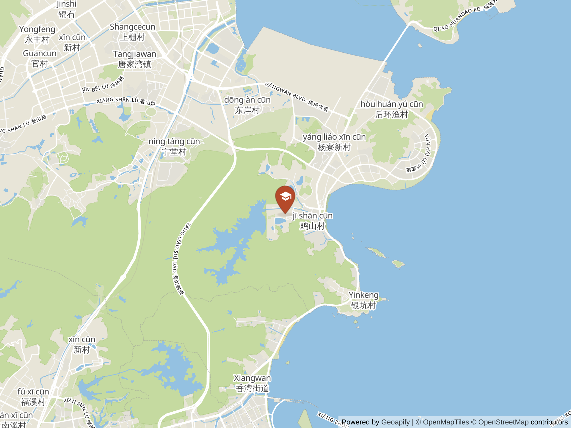 Map of Zhuhai QiAo International School