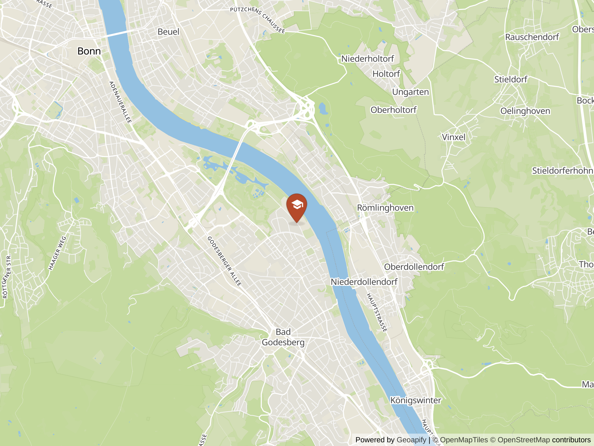 Bonn International School地图