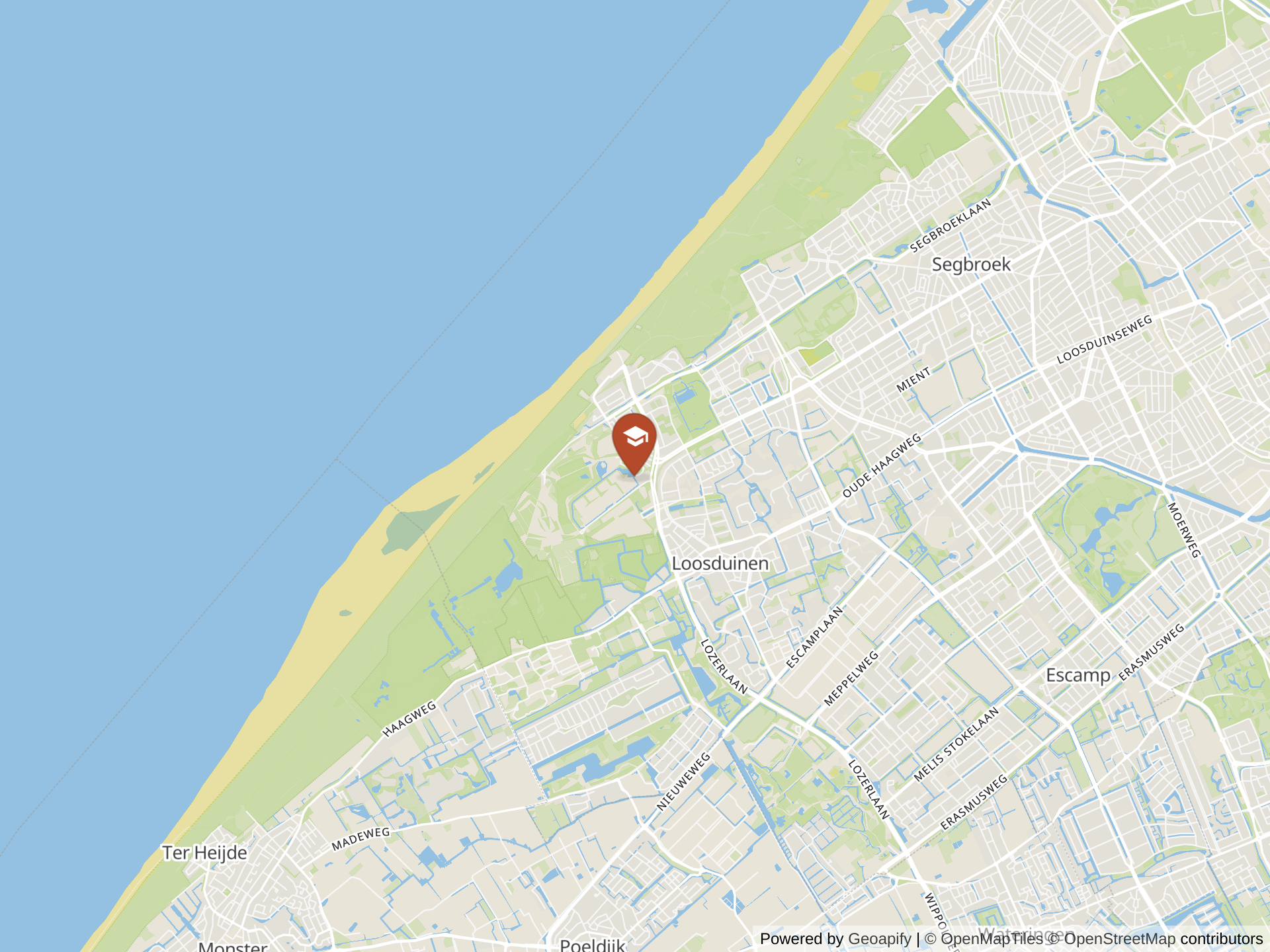 Map of The International School of The Hague