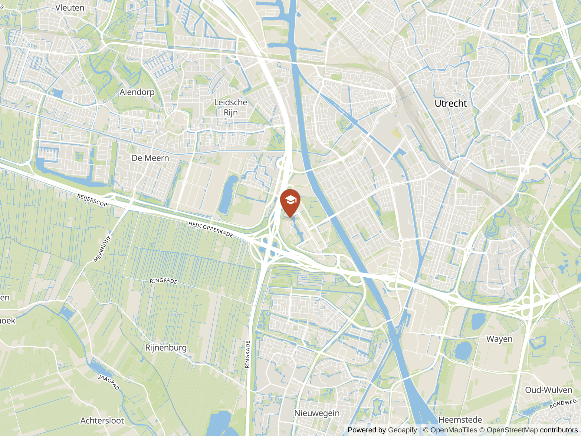 Map of International School Utrecht