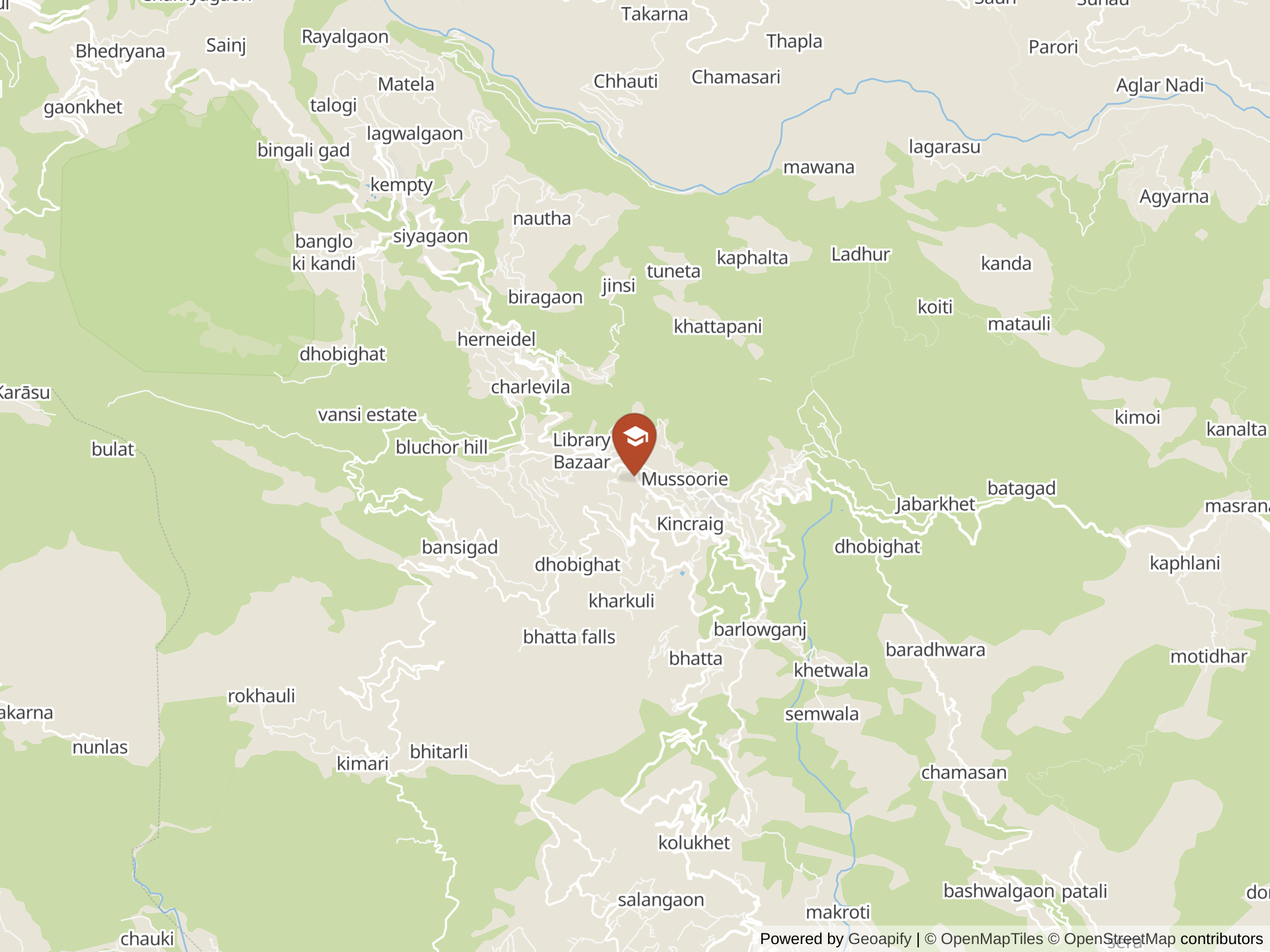 Map of Woodstock School