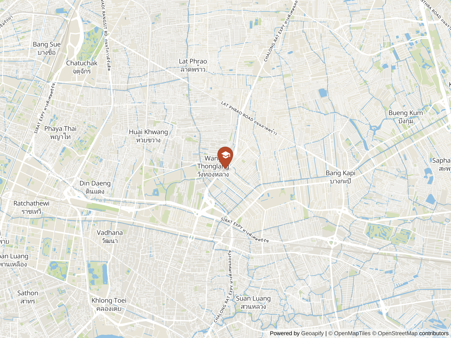 Map of Singapore International School, Bangkok